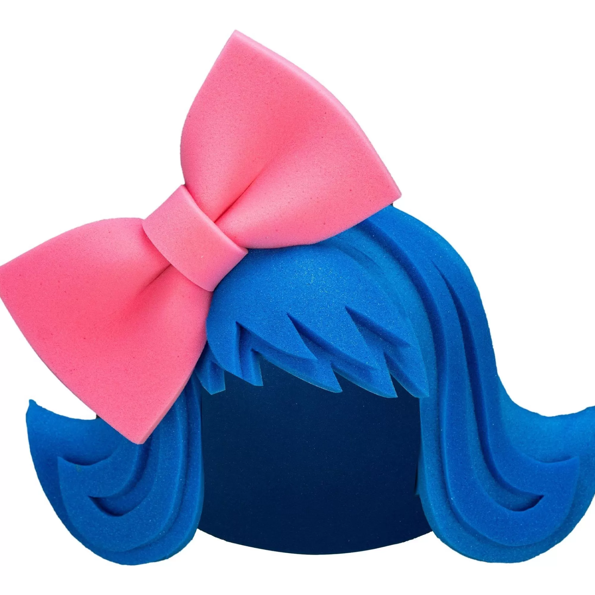 Party City Hats-Blue Hair Foam Party Hat For Adults