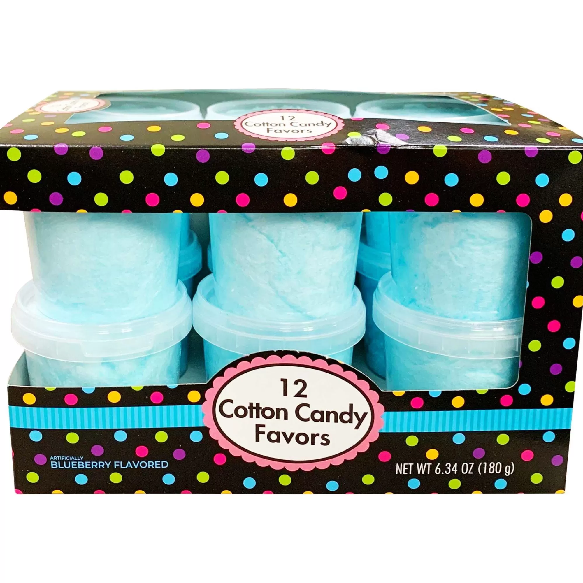 Party City Candy Buffet By Color-Blueberry Cotton Candy 12Pc