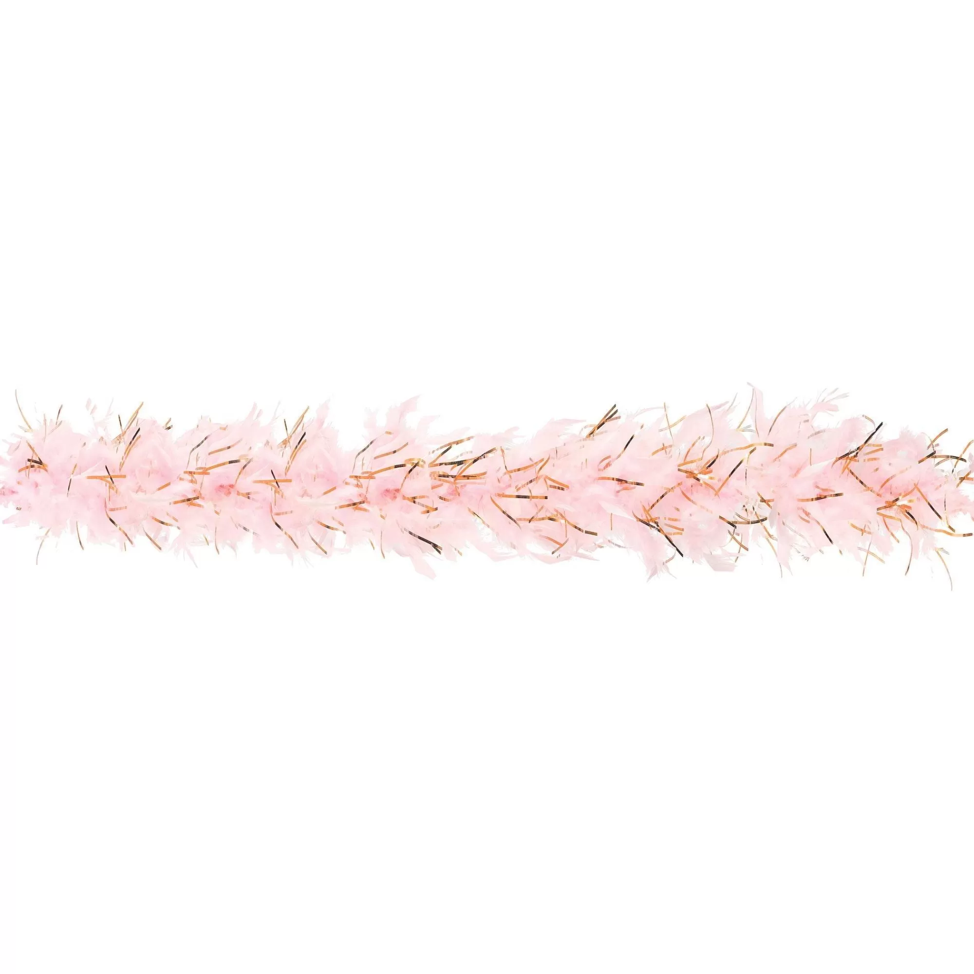 Party City Boas-Blush & Rose Gold Feather Boa