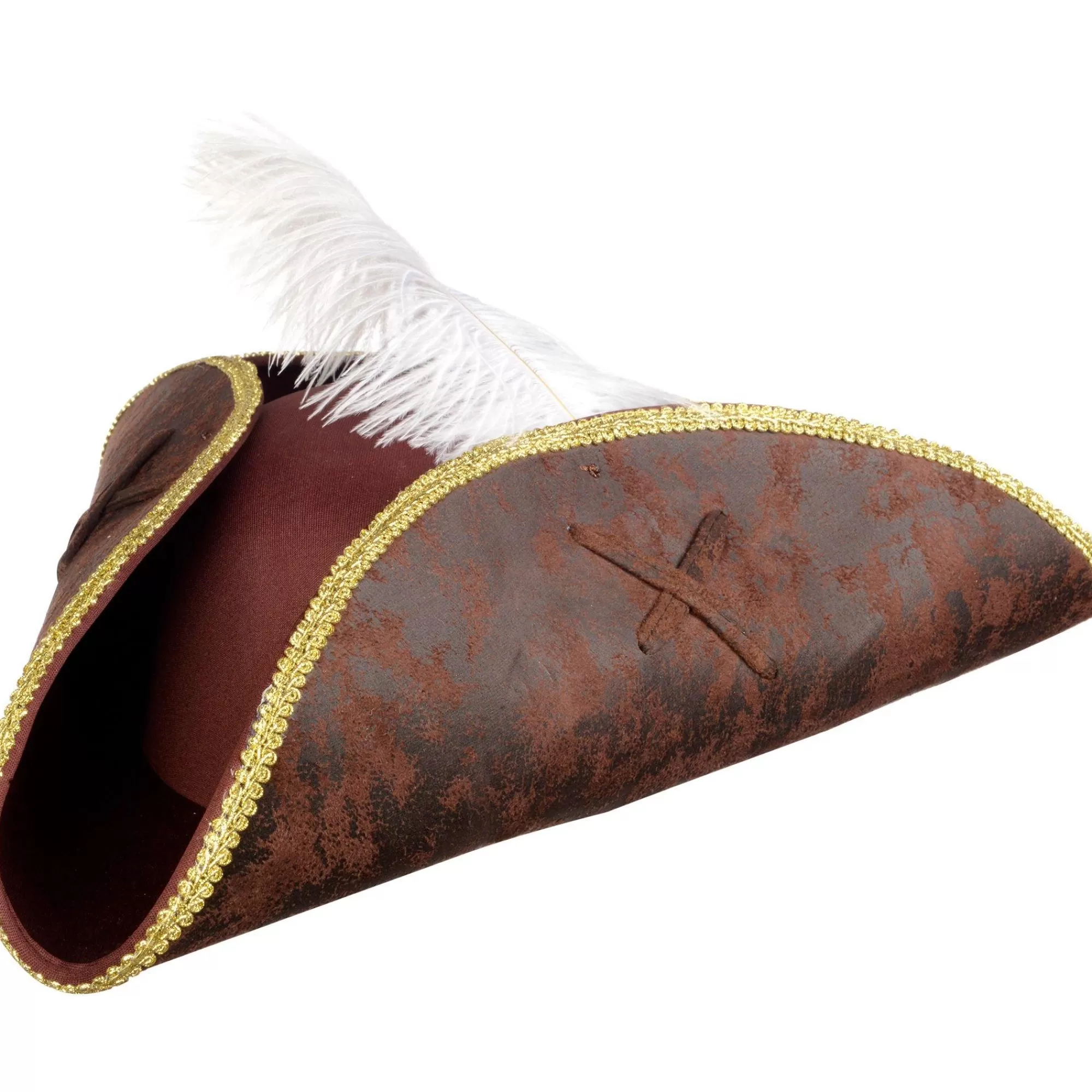 Party City Pirate-Brown Tricorn Pirate Hat