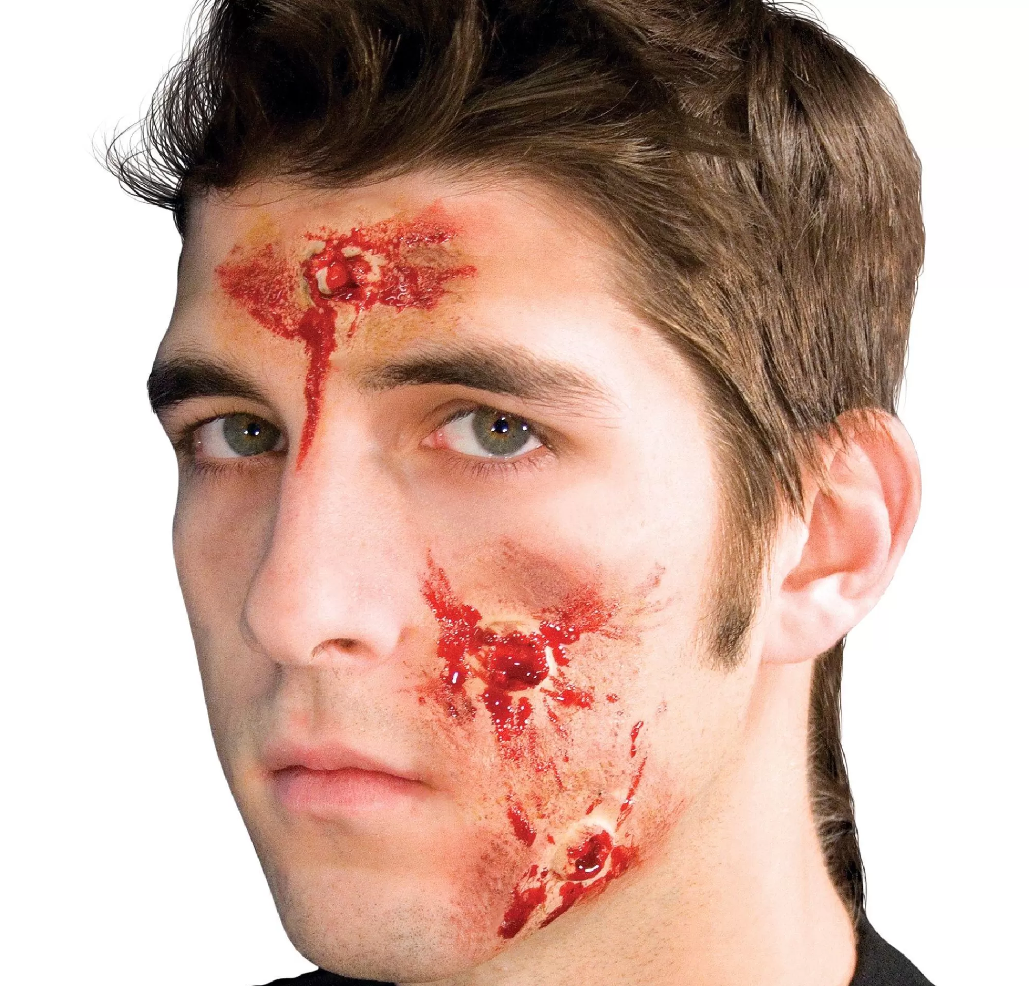 Party City Makeup-Bullet Hole Prosthetics