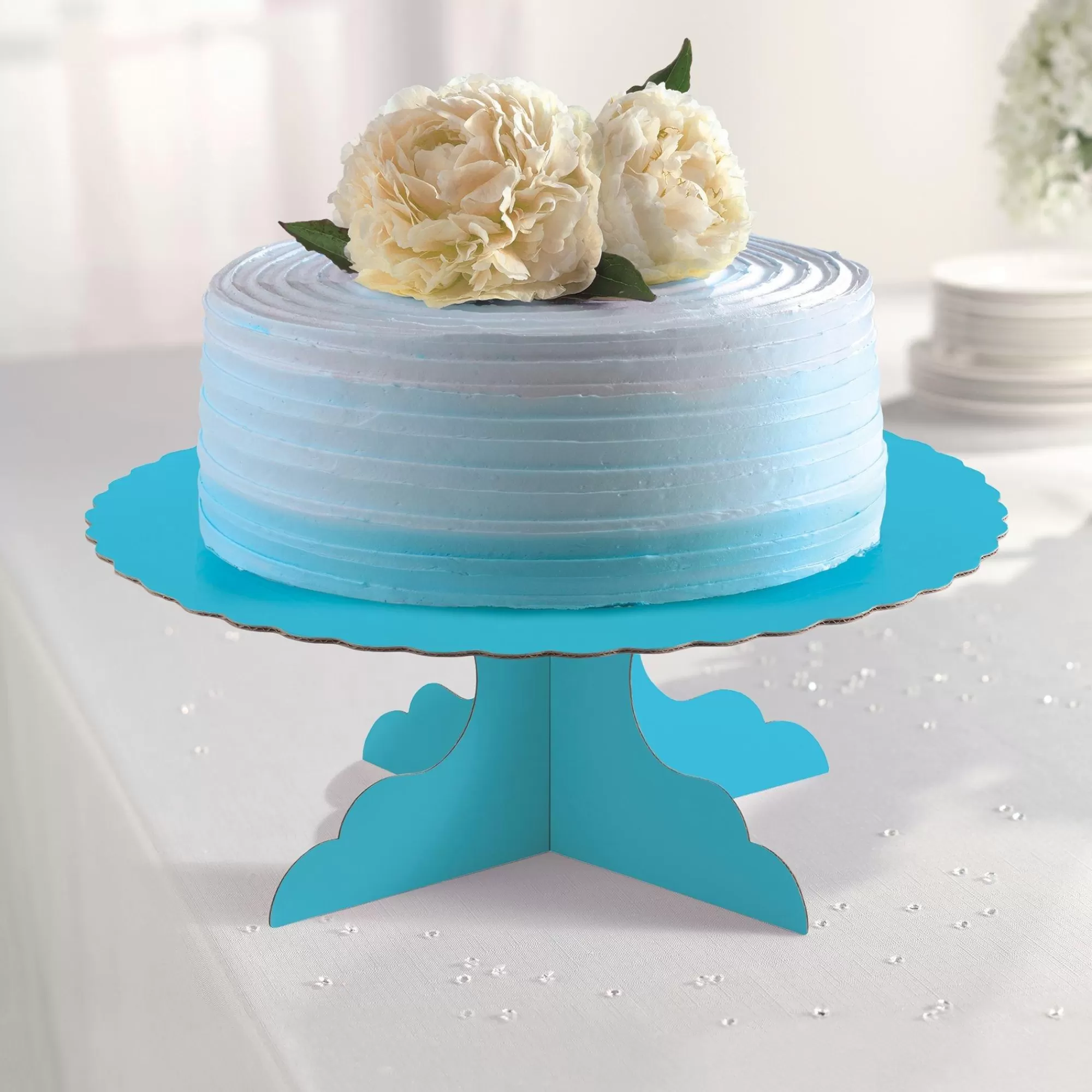 Party City Baking Supplies-Cake Stand Caribbean Blue