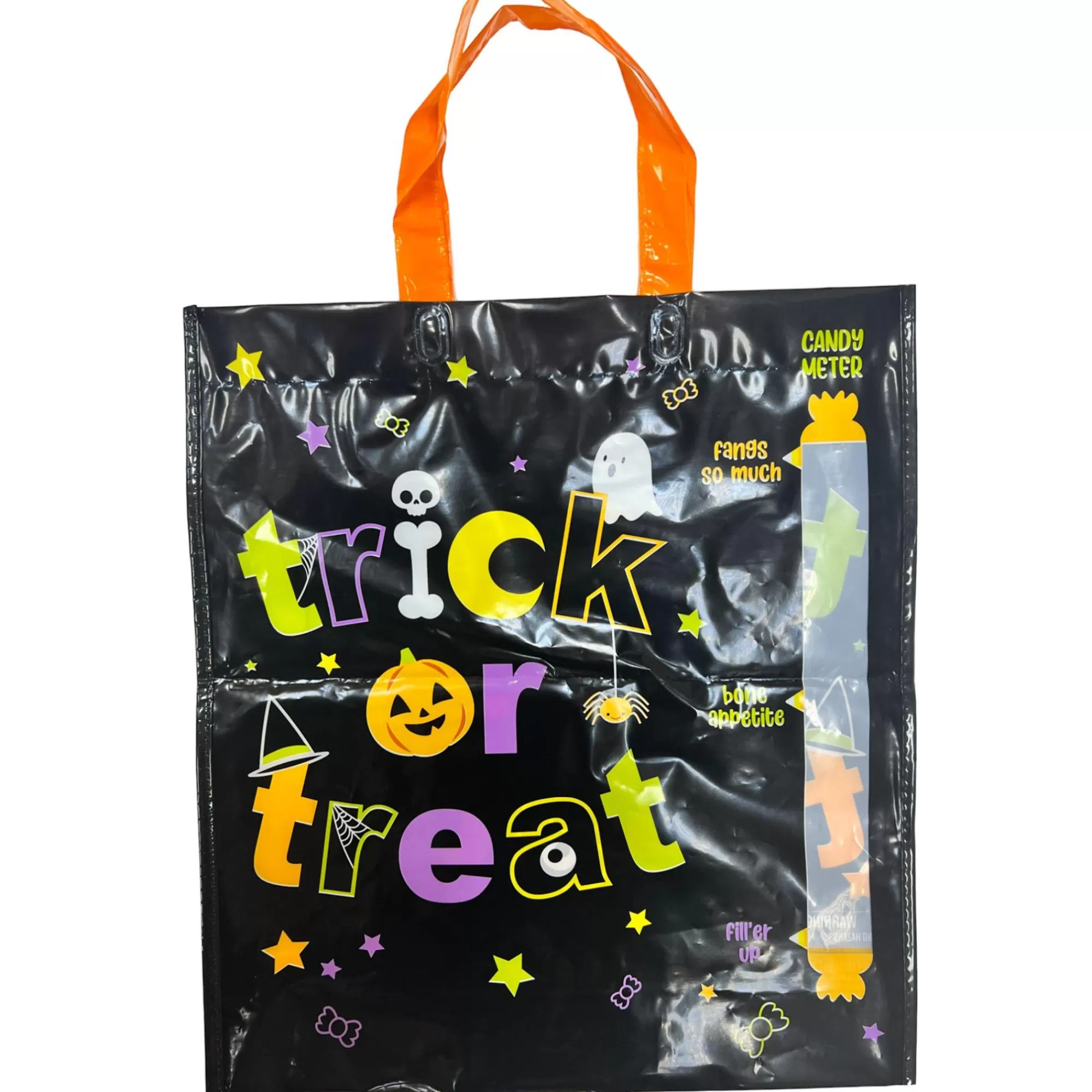 Party City Trick-Or-Treat Bags & Buckets | Candy Meter Plastic Trick-Or-Treat Bag, 14In X 15.5In