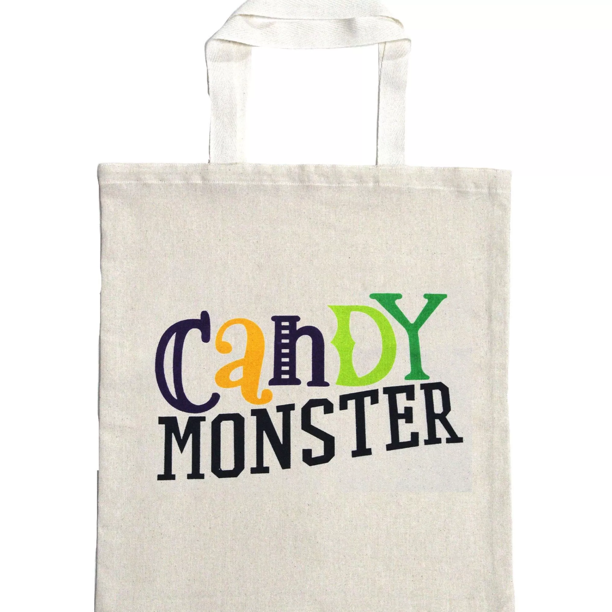 Party City Trick-Or-Treat Bags & Buckets | Candy Monster Cotton Tote Treat Bag, 14In X 16In