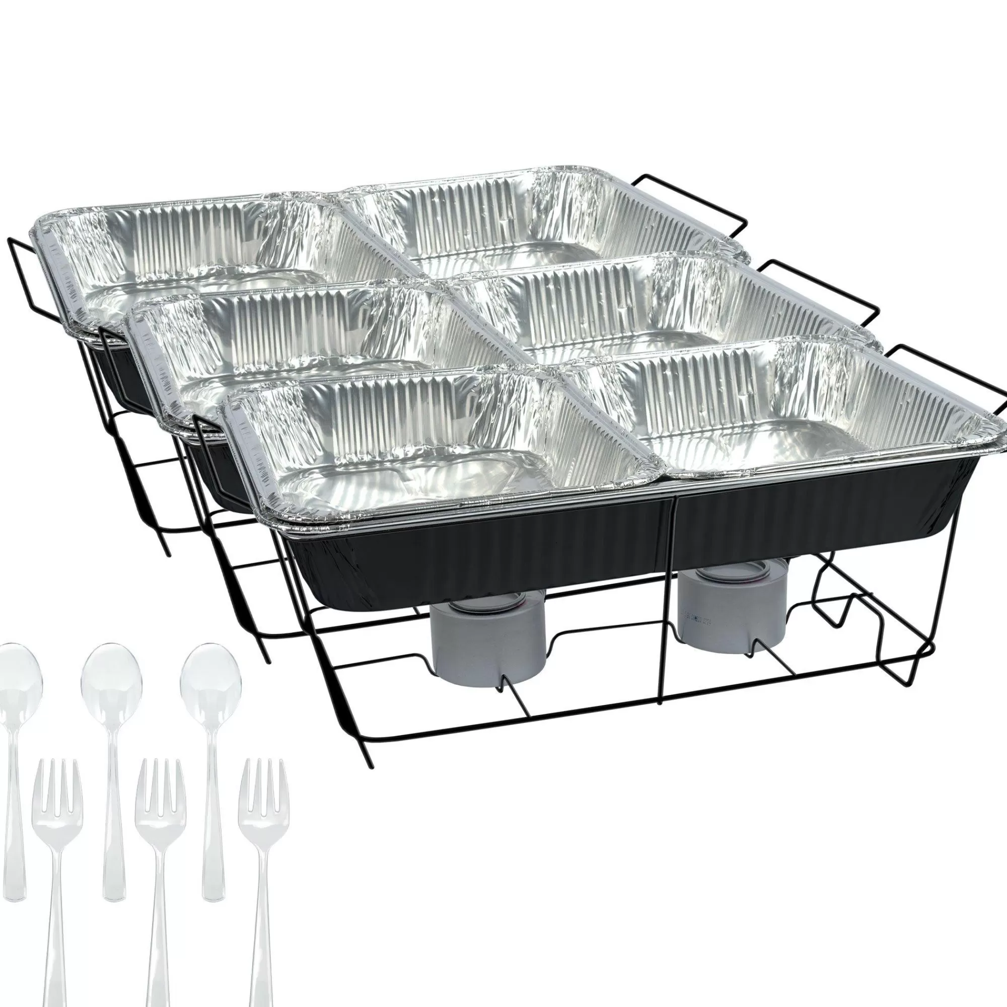 Party City Spiderweb Night | Chafing Dish Buffet Set 24Pc