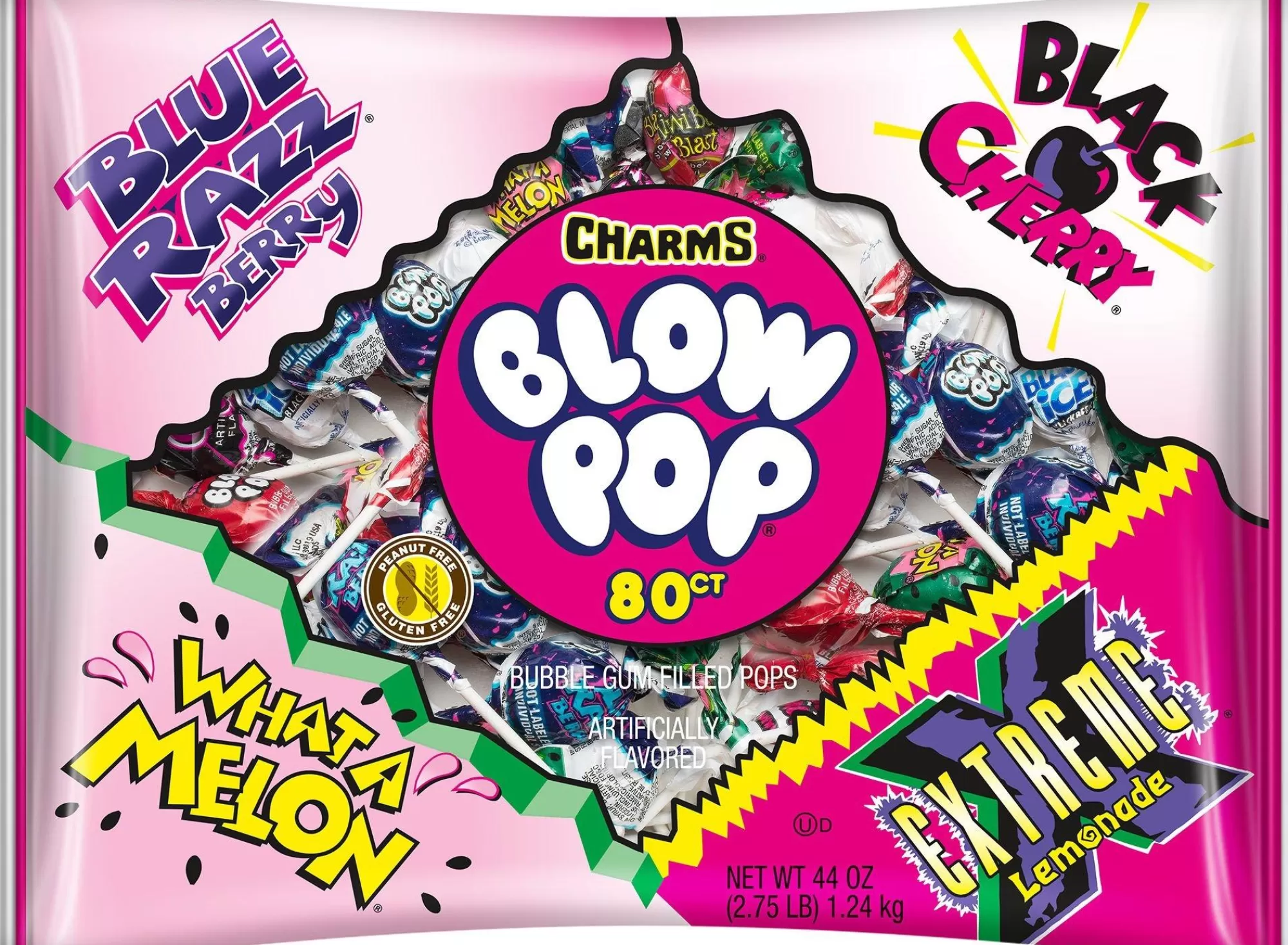 Charms Lollipops- Blow Pops 80Ct