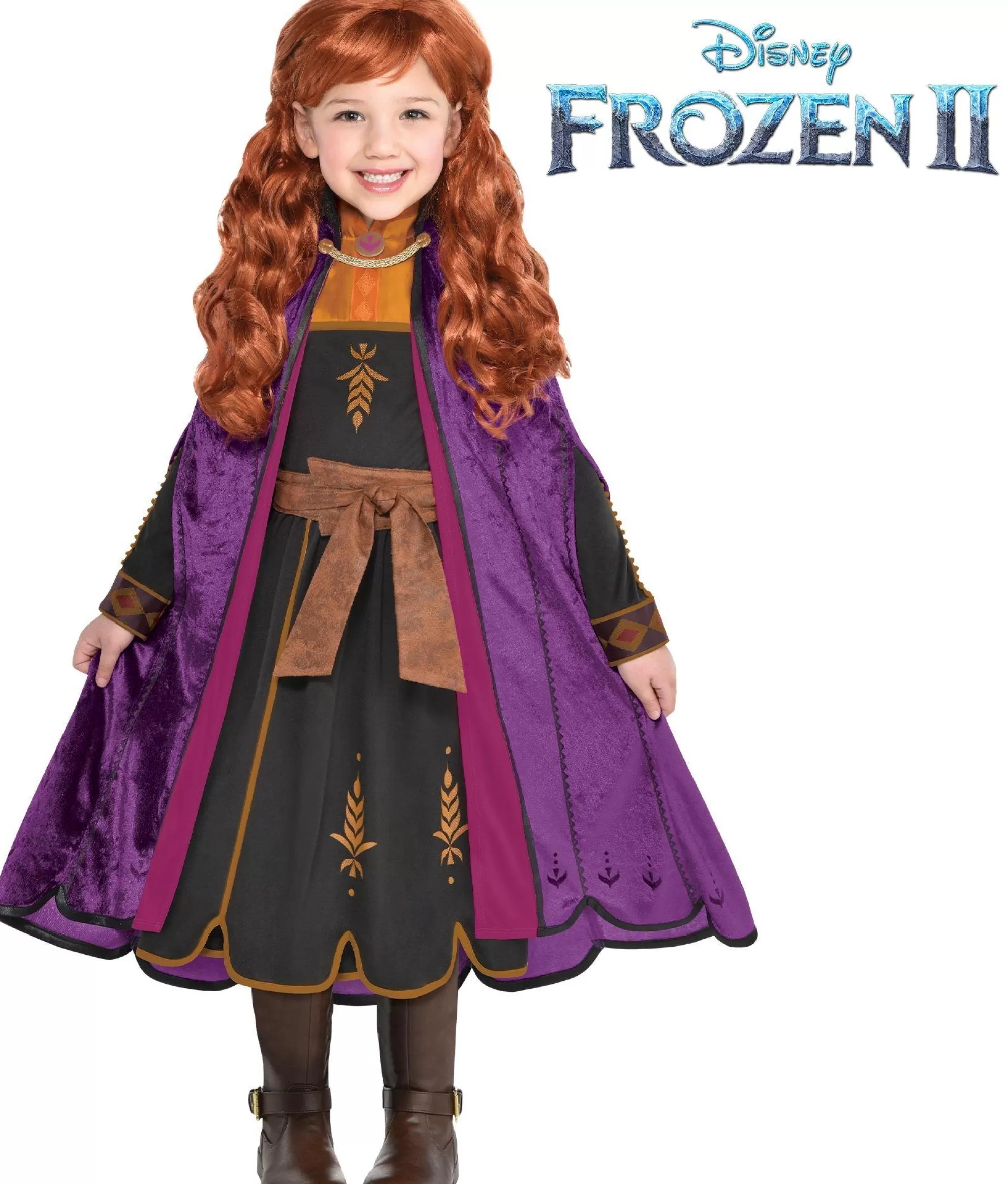 Party City Disney Princess | Child Act 2 Anna Costume - Frozen 2