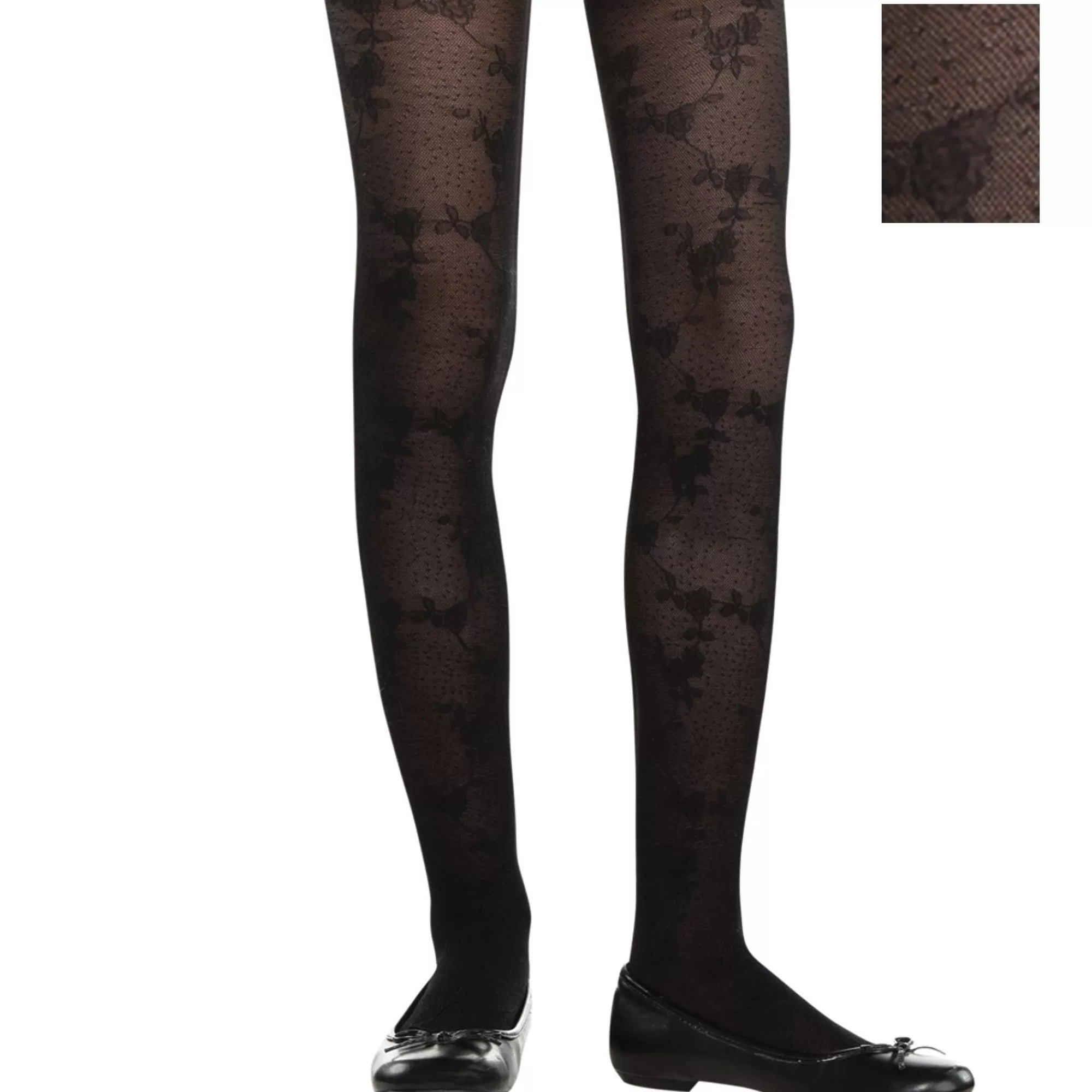 Party City Tights-Child Black Lace Tights