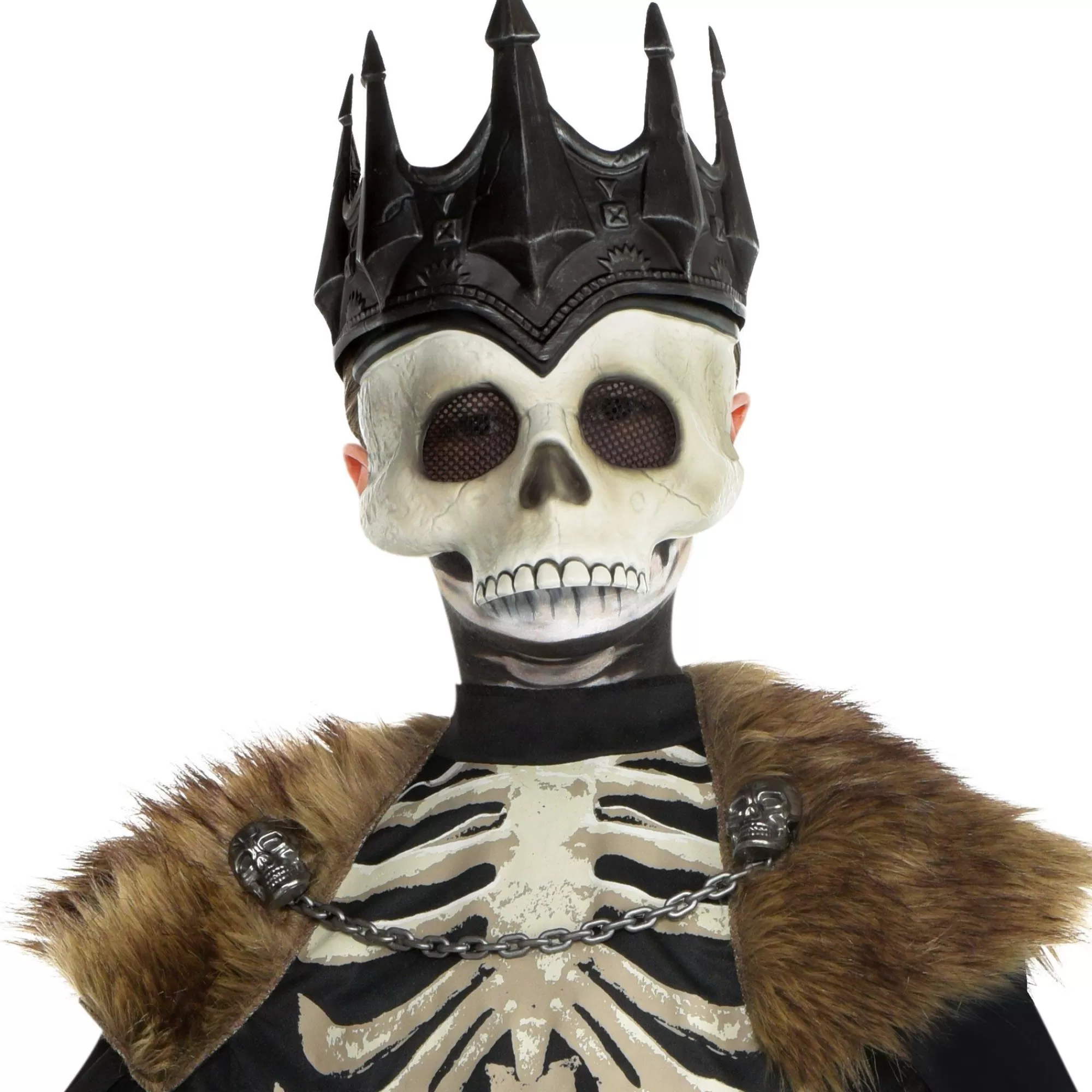 Boy Party City Scary | Child Dark King Skeleton Costume