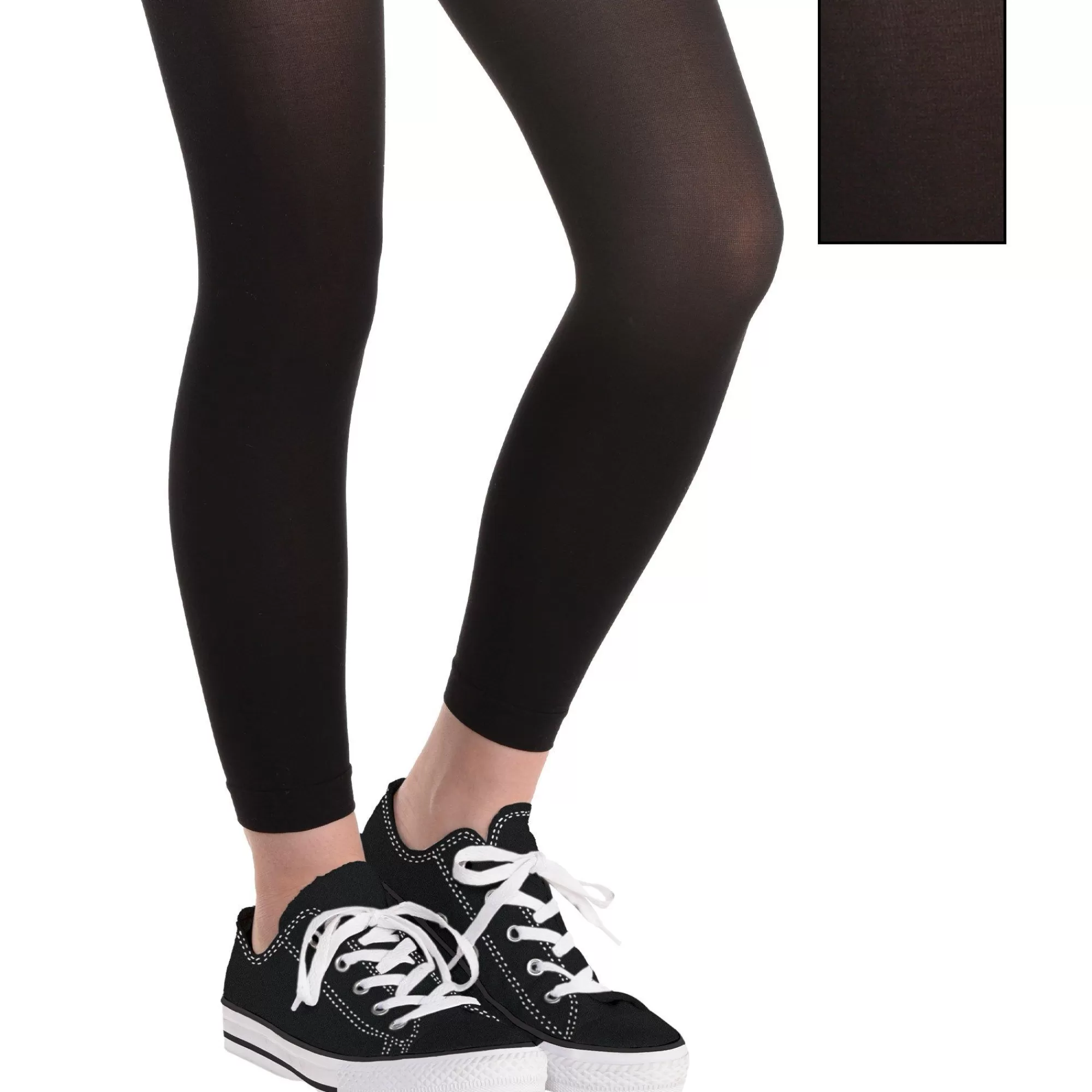 Party City Tights-Child Footless Tights Black