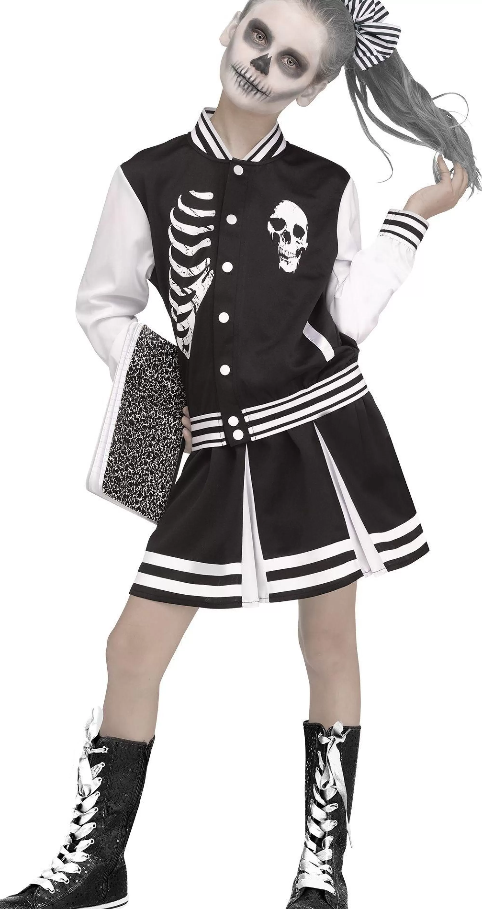 Girl Party City Scary | Child Scare Squad Skeleton Costume