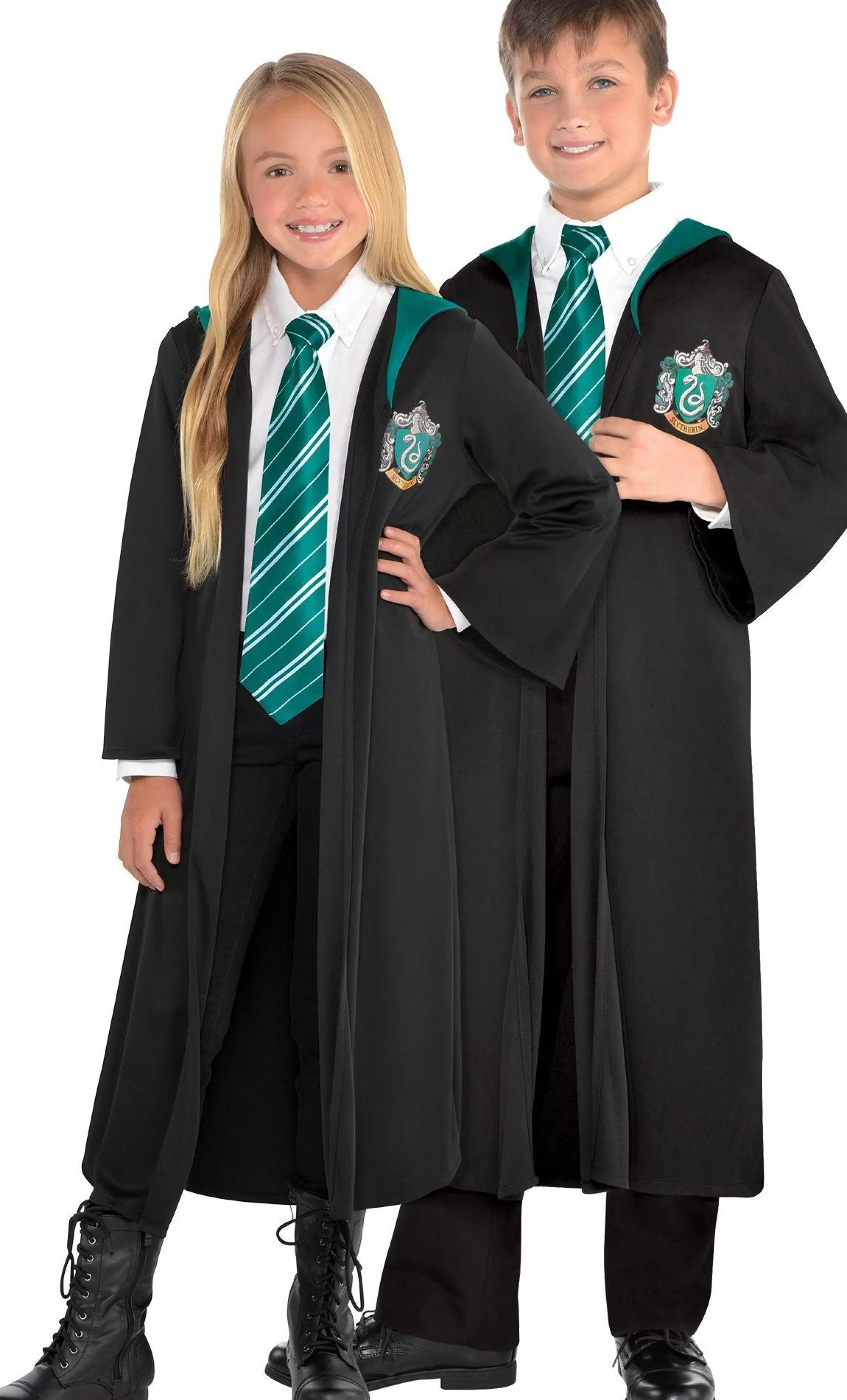 Party City Capes, Robes-Child Slytherin Robe - Harry Potter