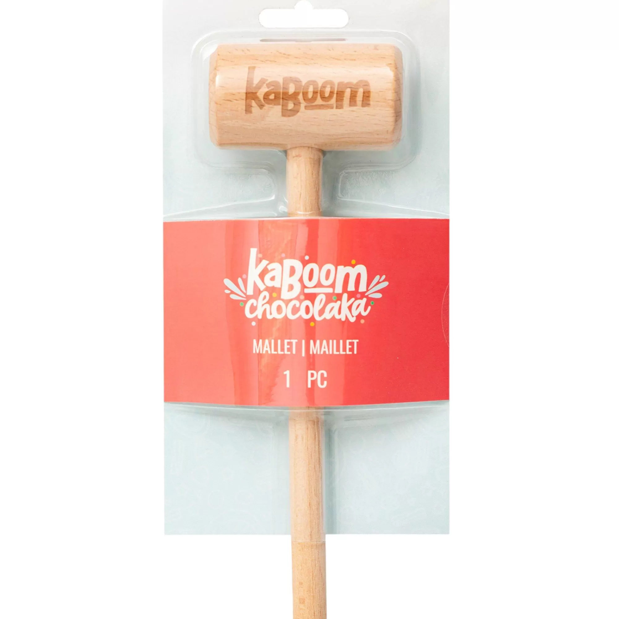 Party City Bakeware | Chocolate Pi Ata Wooden Mallet, 3.9In X 8In - Kaboom Chocolaka