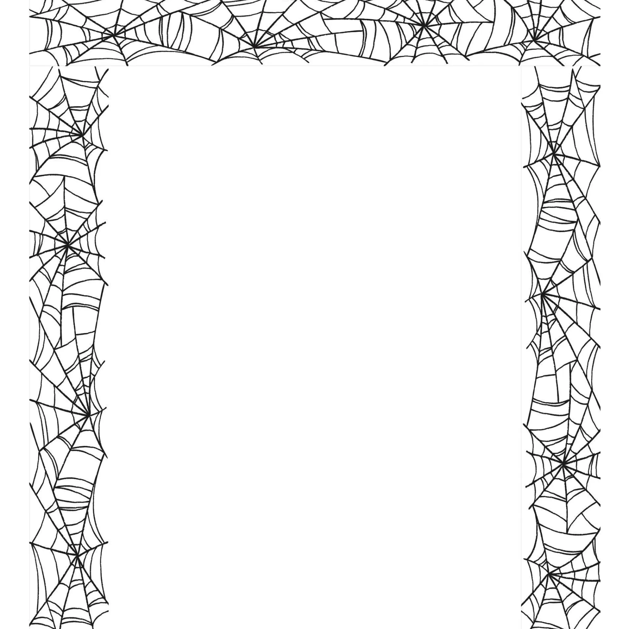 Party City Decorations | Classic Black & White Spiderweb Plastic Scene Setter Add-Ons, 5.4Ft X 5.4Ft