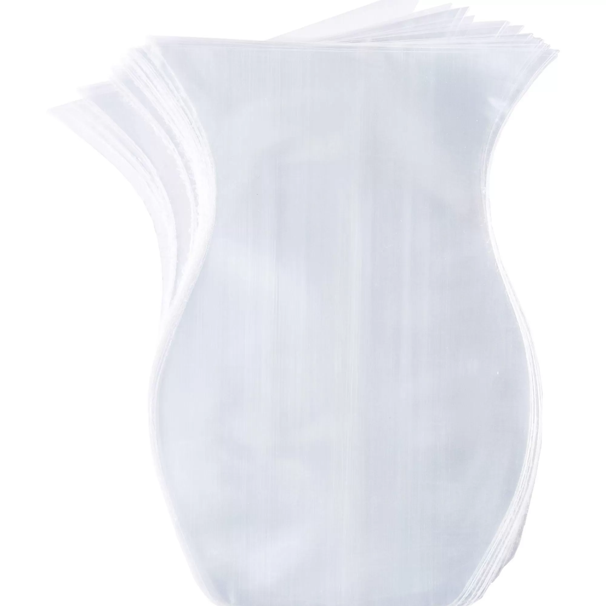 Party City Cookie Decorating Supplies-Clear Shaped Plastic Treat Bags 100Ct