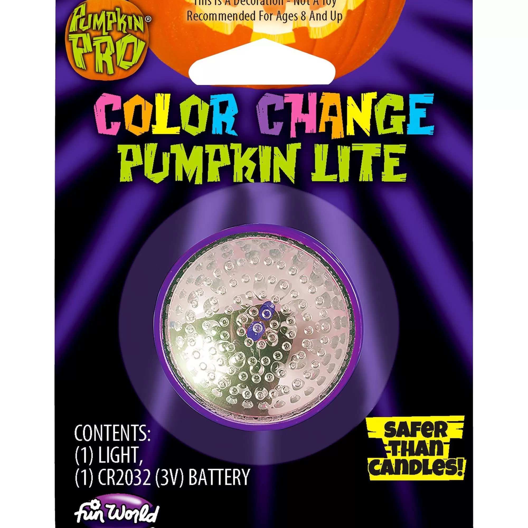 Party City Strobe Lights & Black Lights | Color Changing Pumpkin Lite