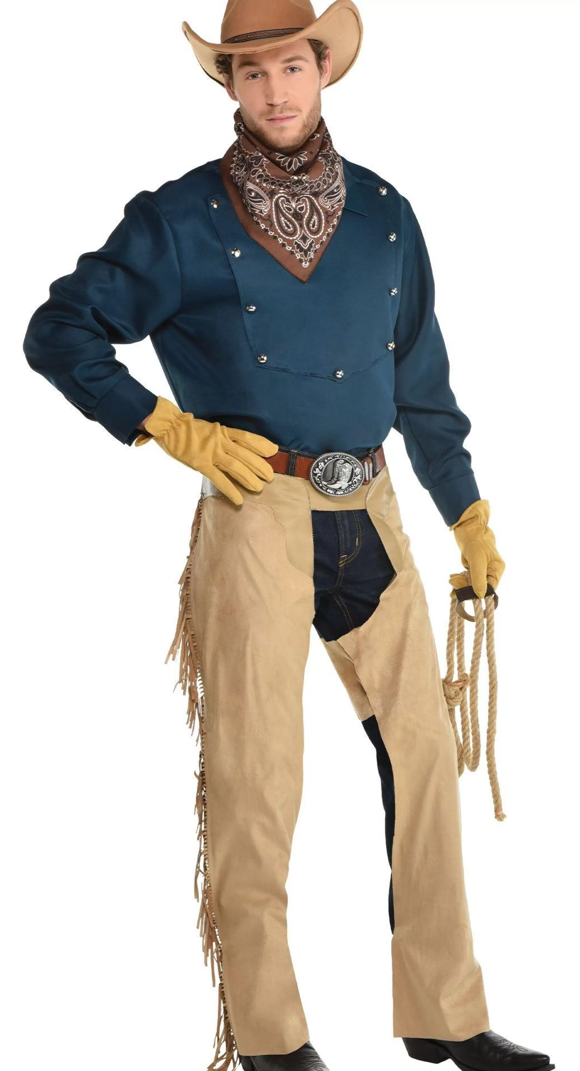 Party City Cowboy & Western-Cowboy Costume Accessory Kit For Adults