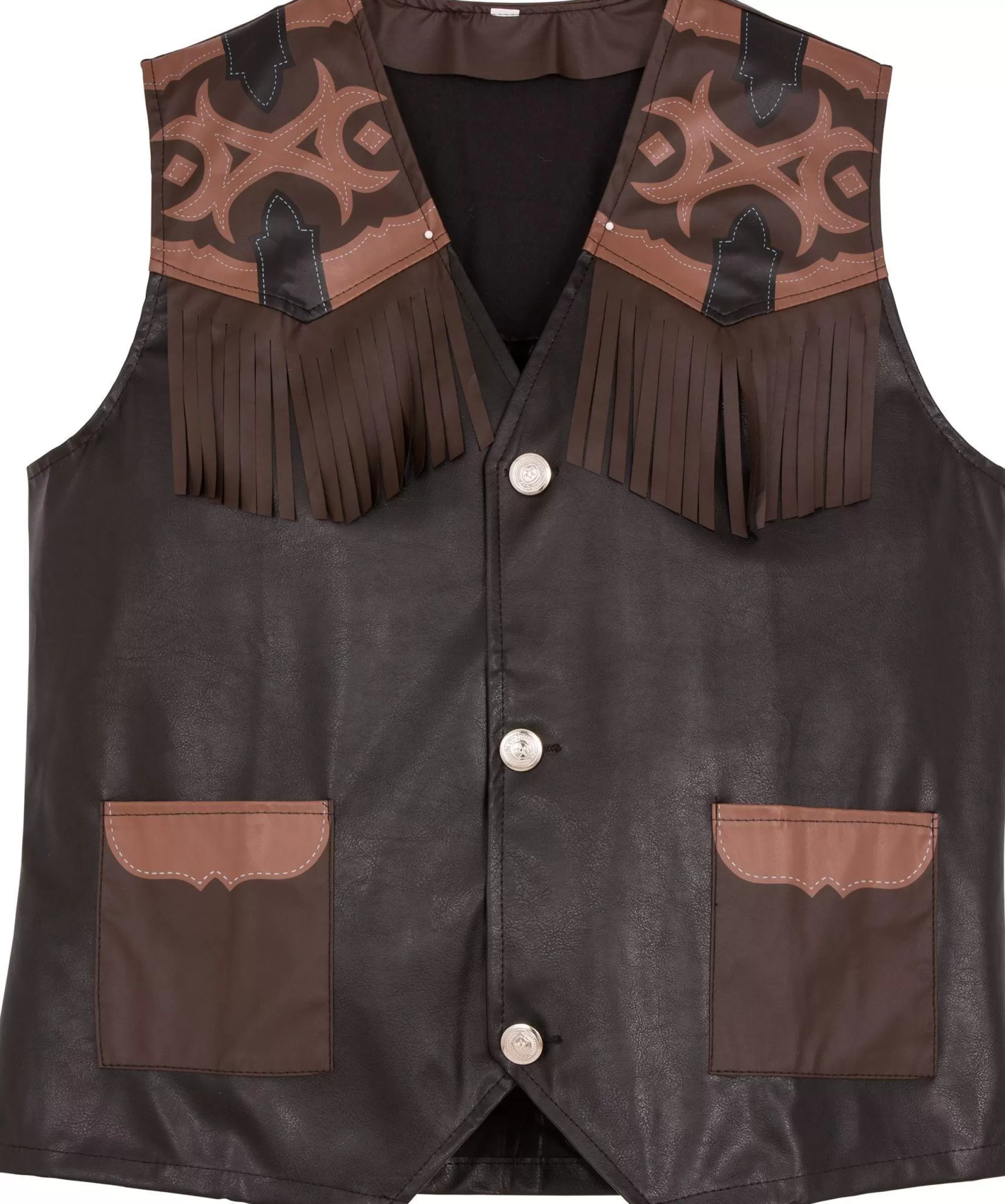 Party City Cowboy & Western-Cowboy Vest Deluxe