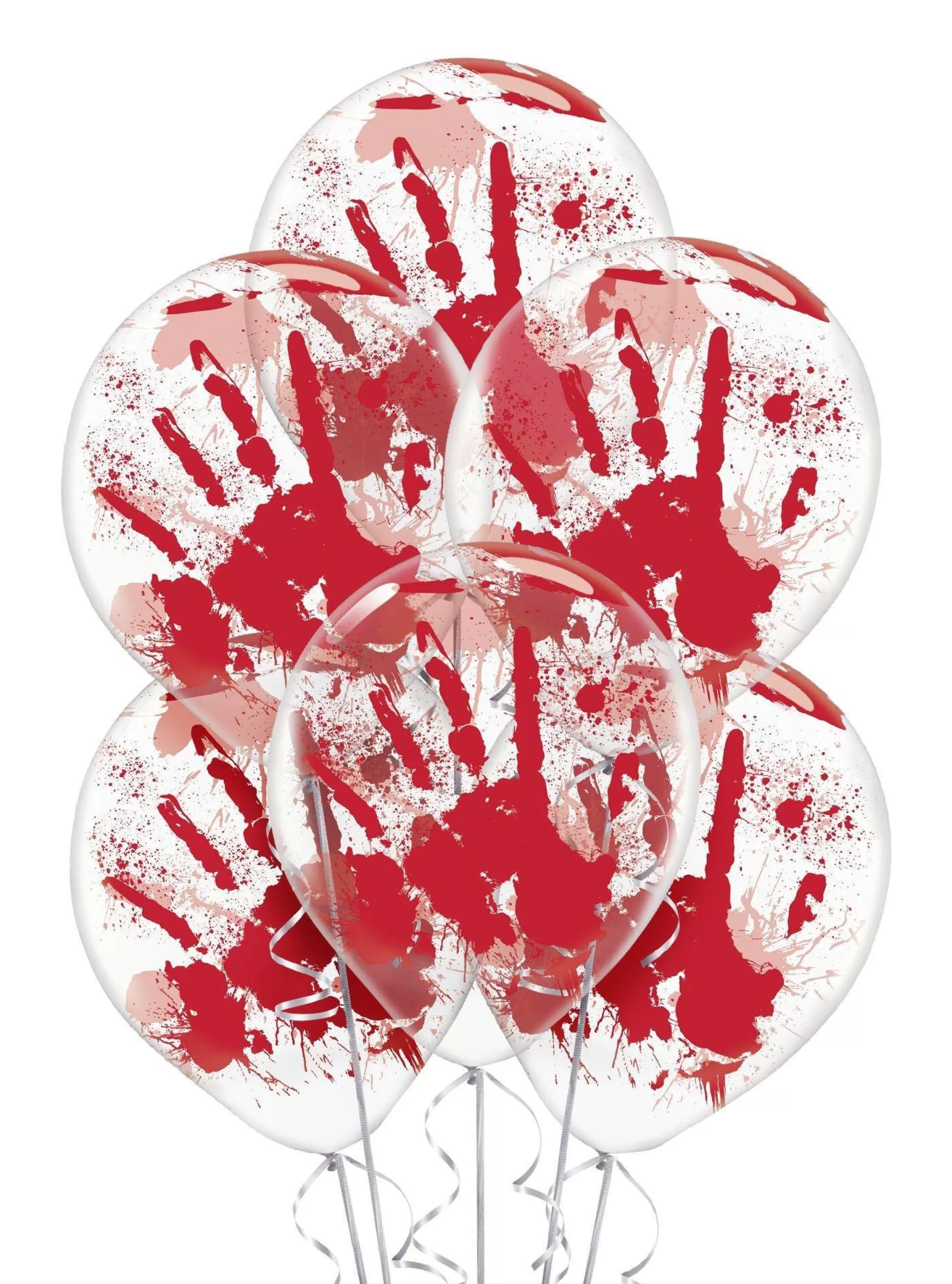 Party City Balloons | Creepy Halloween Foil & Latex Balloon Bouquet, 10Pc