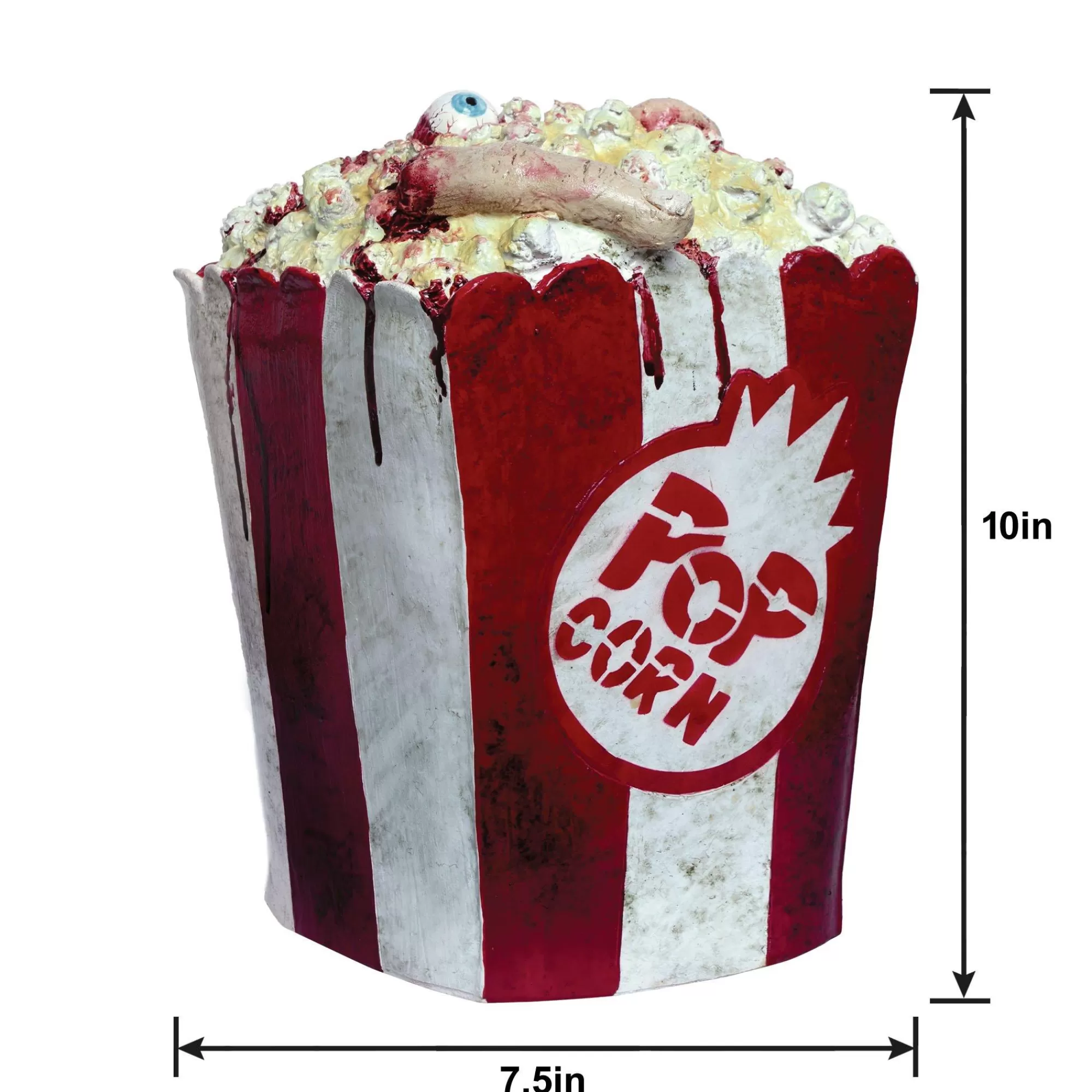 Party City Creepy Carnival | Creepy Popcorn Latex Prop, 7.5In X 10In