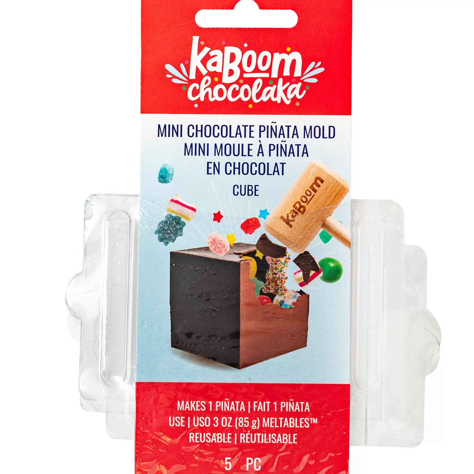 Party City Baking Supplies-Cube-Shaped Chocolate Pi Ata Mold, 4.3In - Kaboom Chocolaka