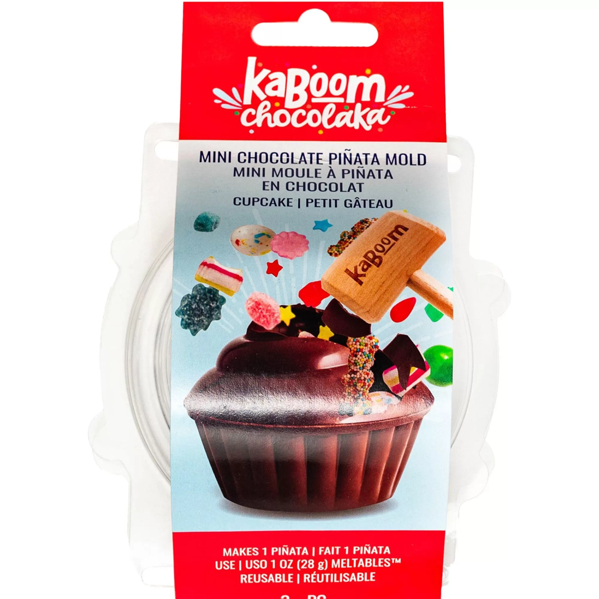 Party City Bakeware | Cupcake-Shaped Chocolate Pi Ata Mold, 5.3In X 3.9In - Kaboom Chocolaka