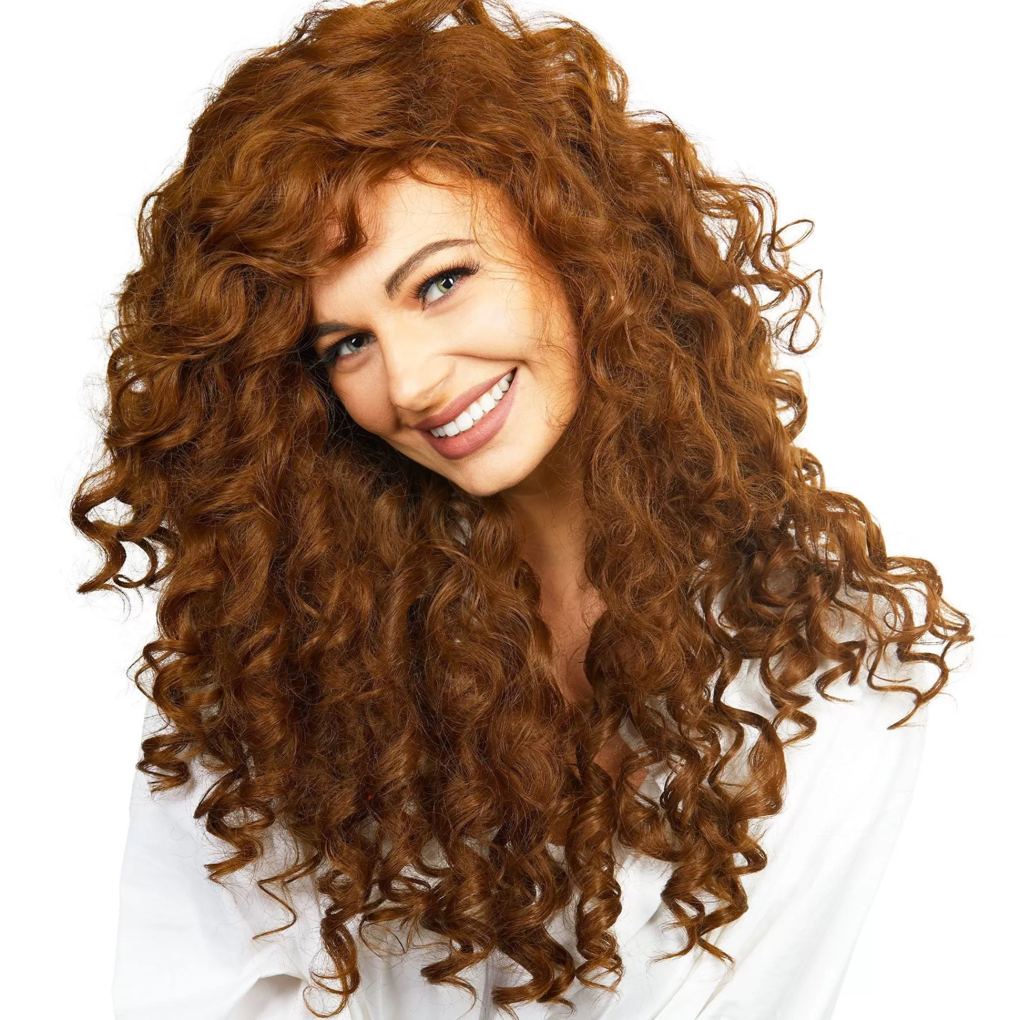 Party City Wigs-Curly Red Pretty Lady Wig