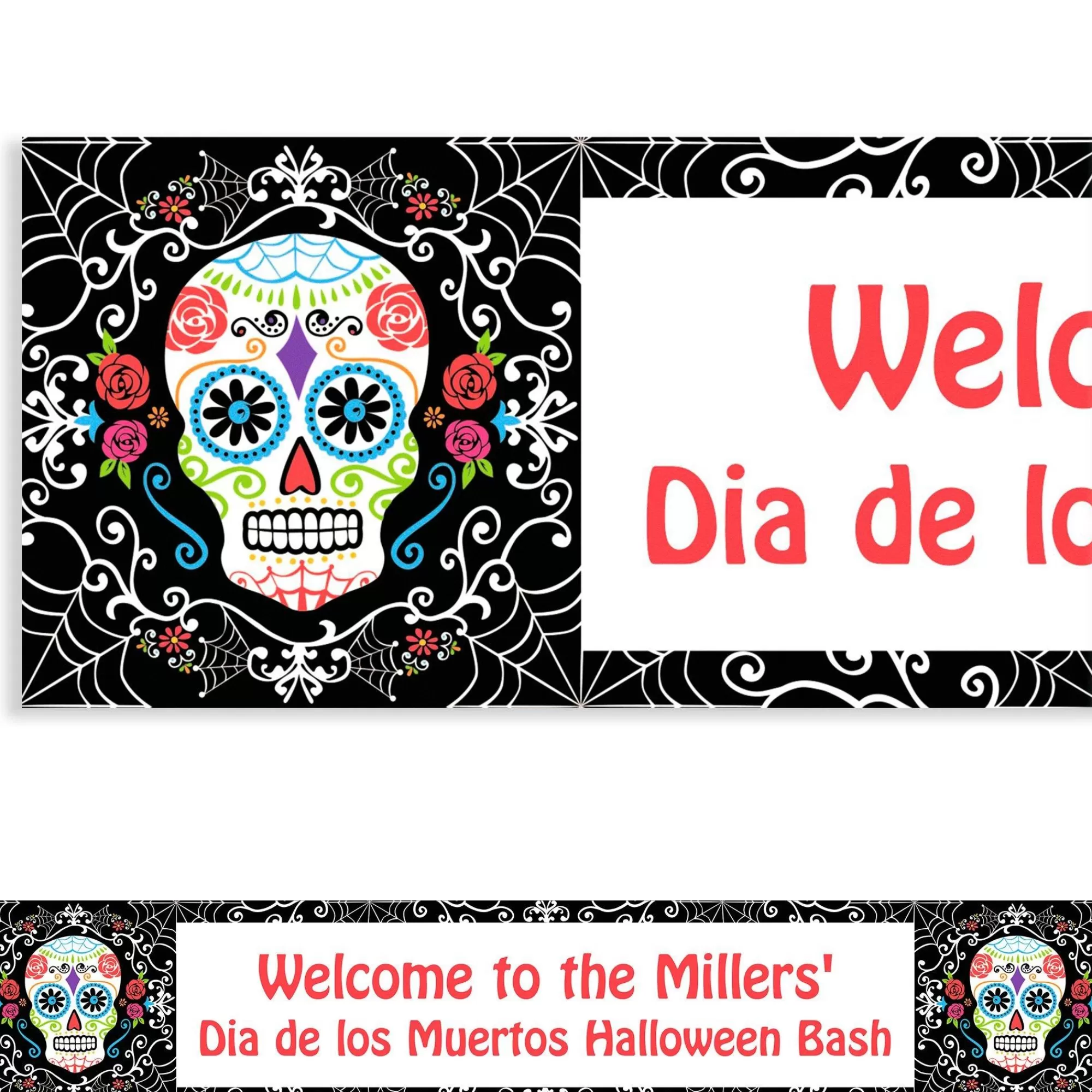 Party City Decorations | Custom Day Of The Dead Banner