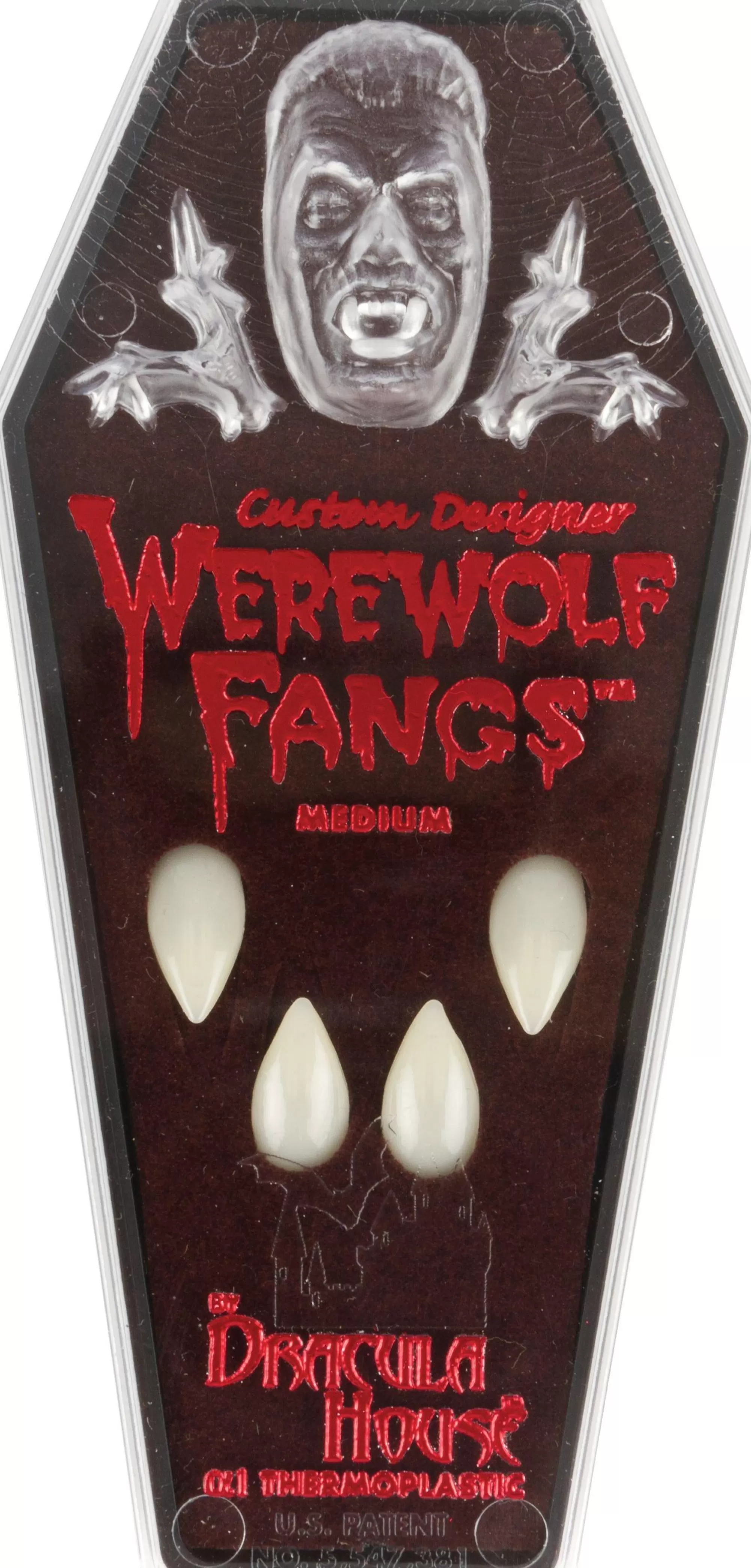 Party City Fangs, Teeth-Custom Designer Werewolf Fangs