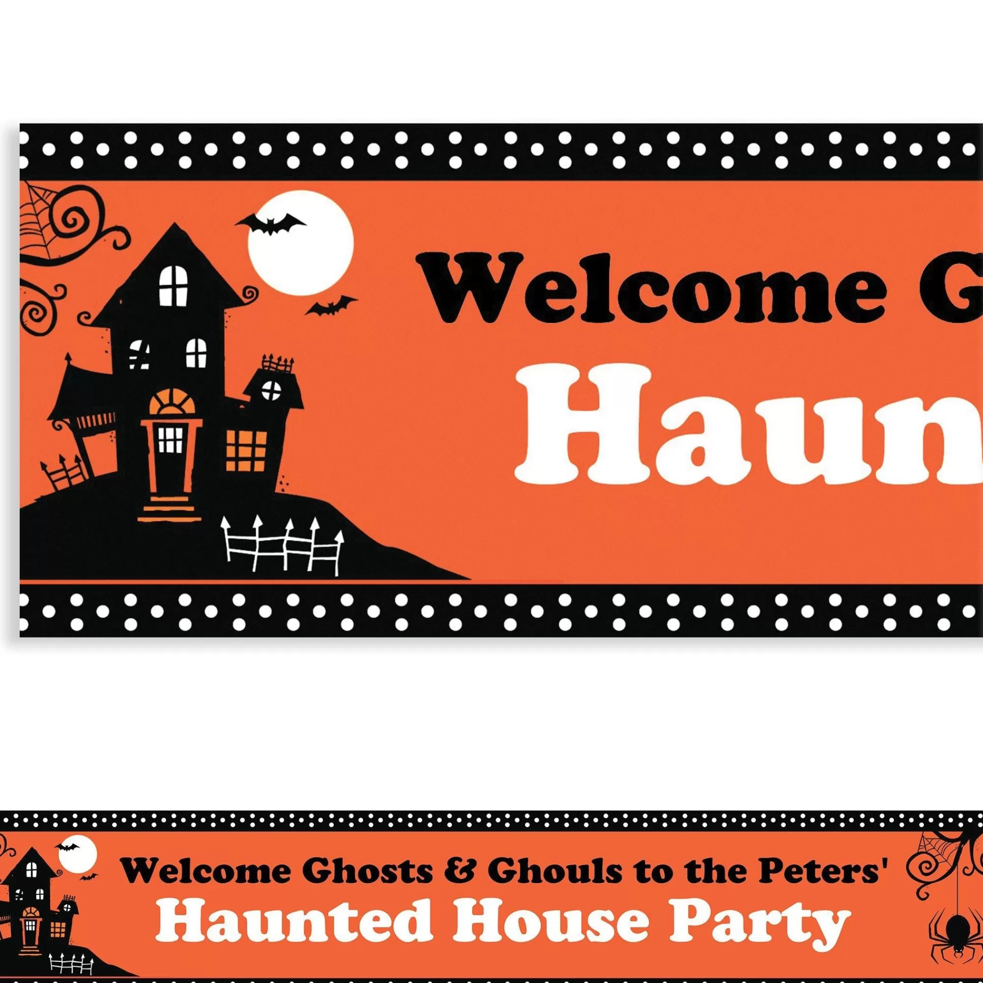 Party City Decorations | Custom Frightfully Fancy Banner 6Ft