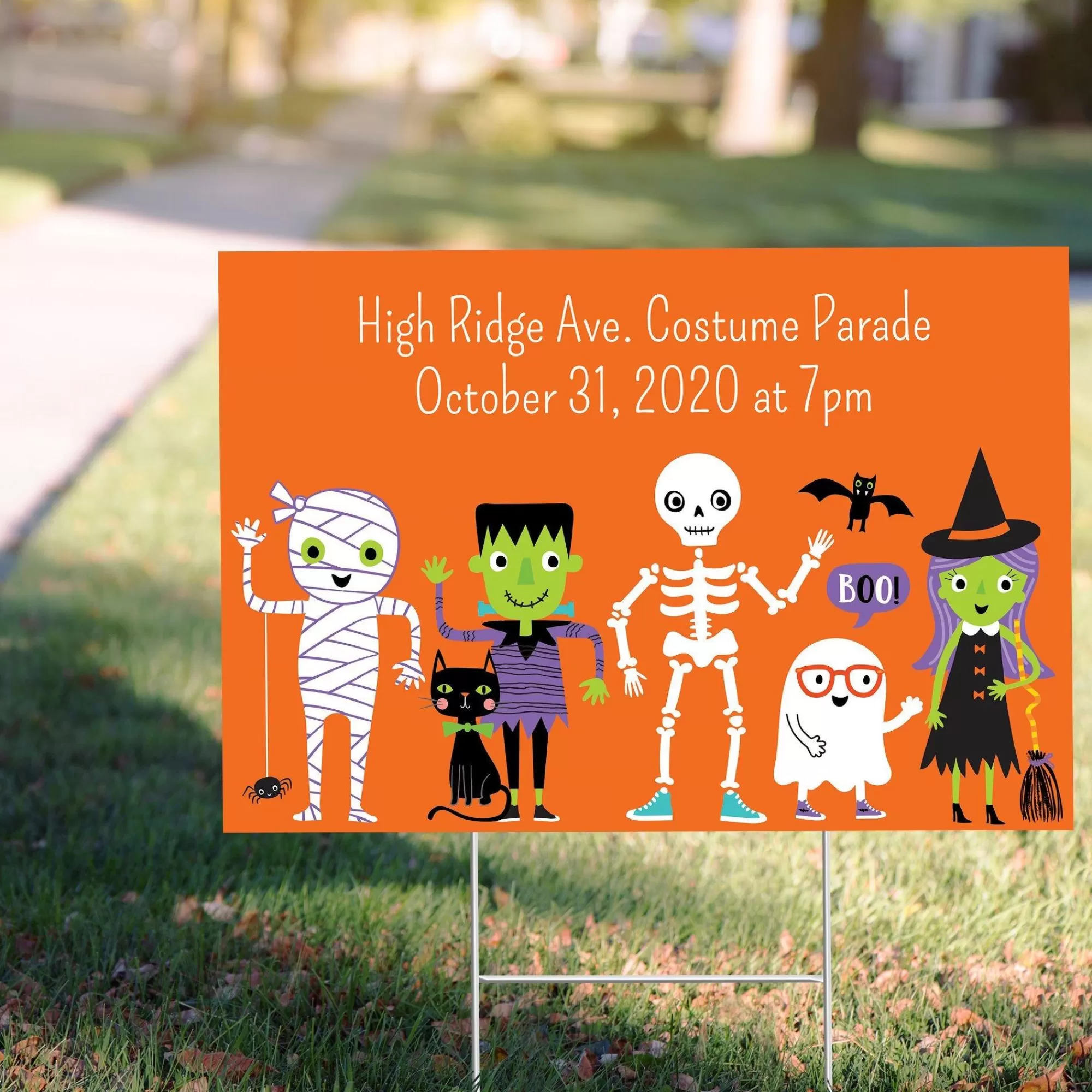 Party City Yard Stakes & Signs | Custom Halloween Parade Yard Sign