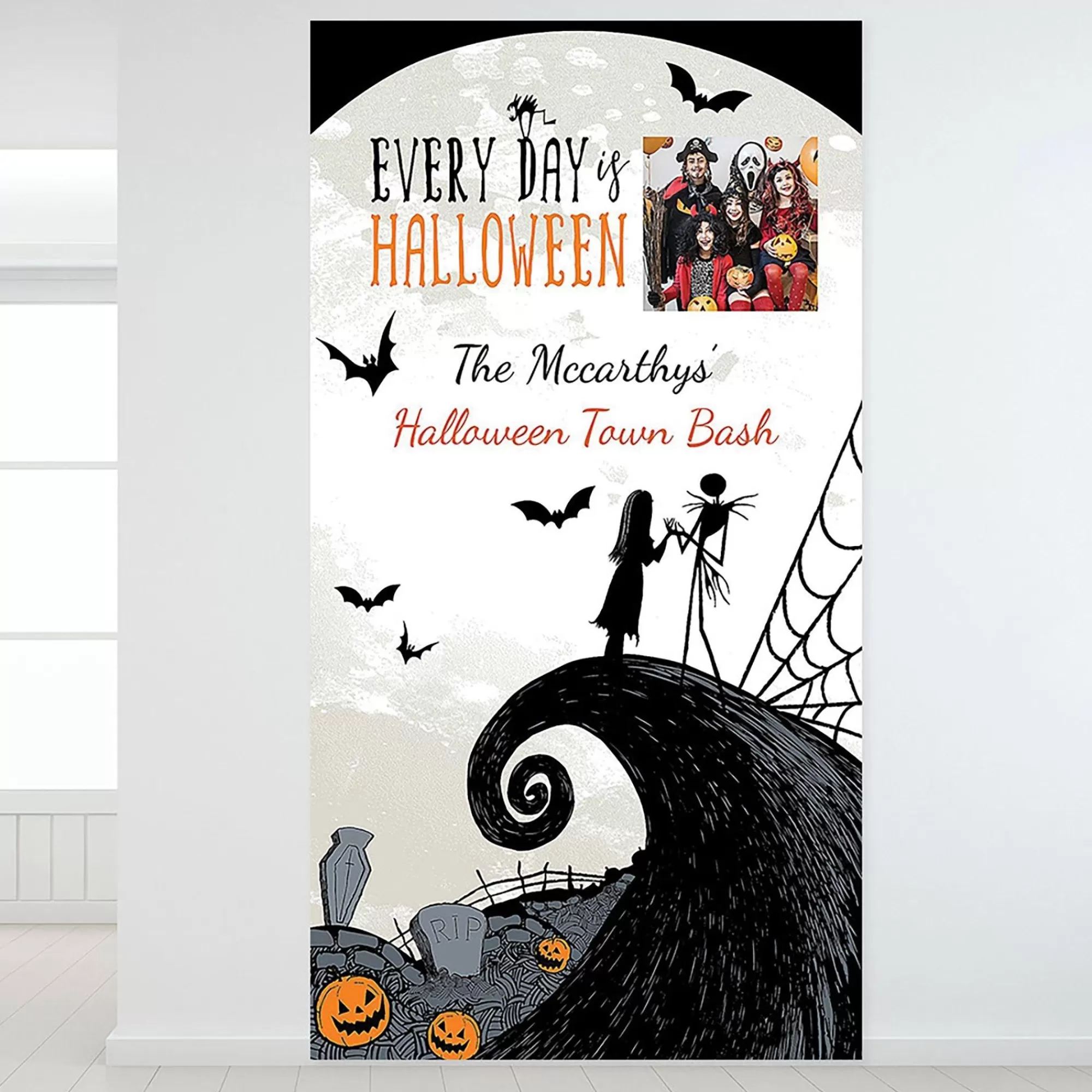 Party City The Nightmare Before Christmas | Custom Nightmare Before Christmas Photo Backdrop