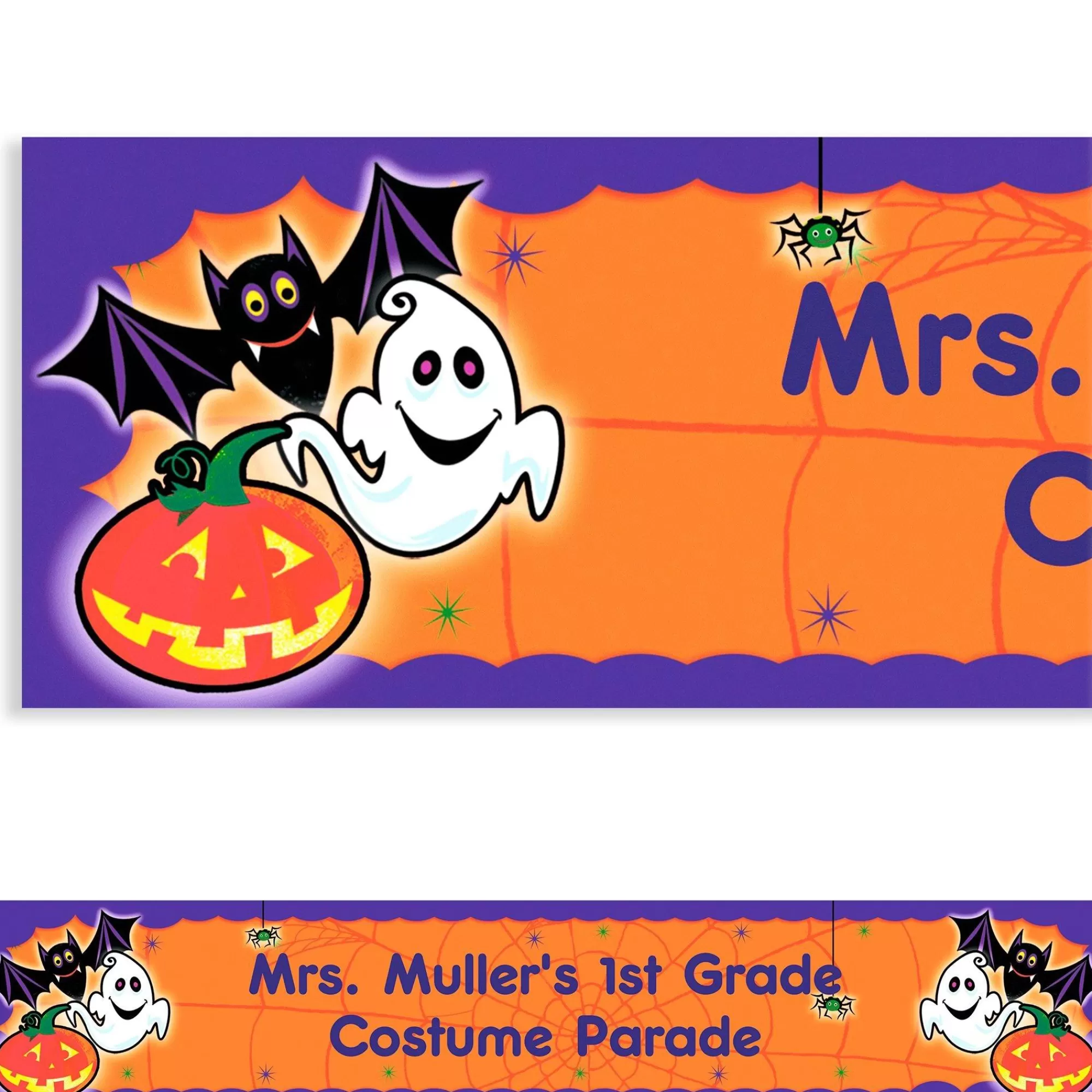 Party City Decorations | Custom Scared Silly Halloween Banner 6Ft