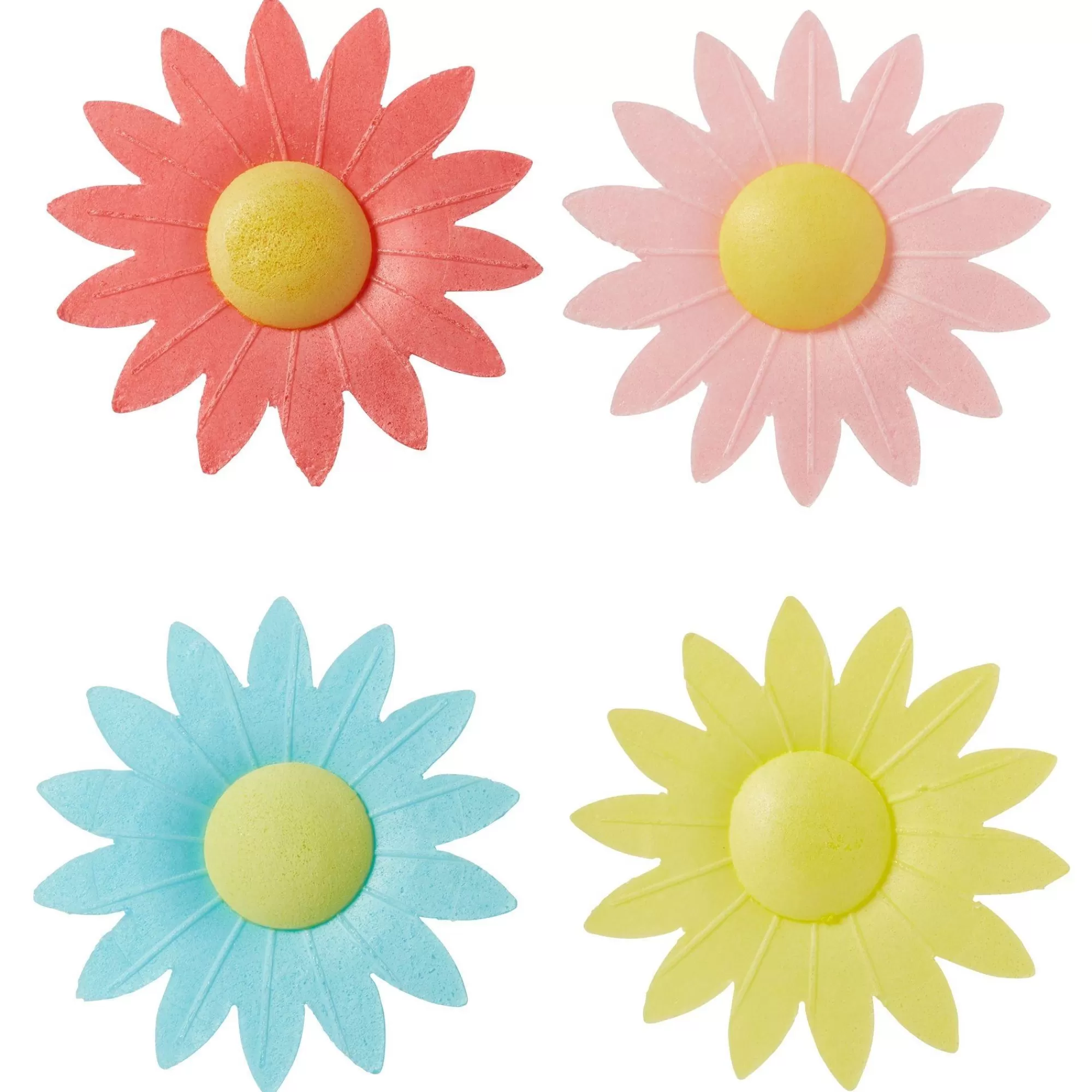 Party City Cupcake Decorations & Picks-Daisy Icing Decorations 17Ct