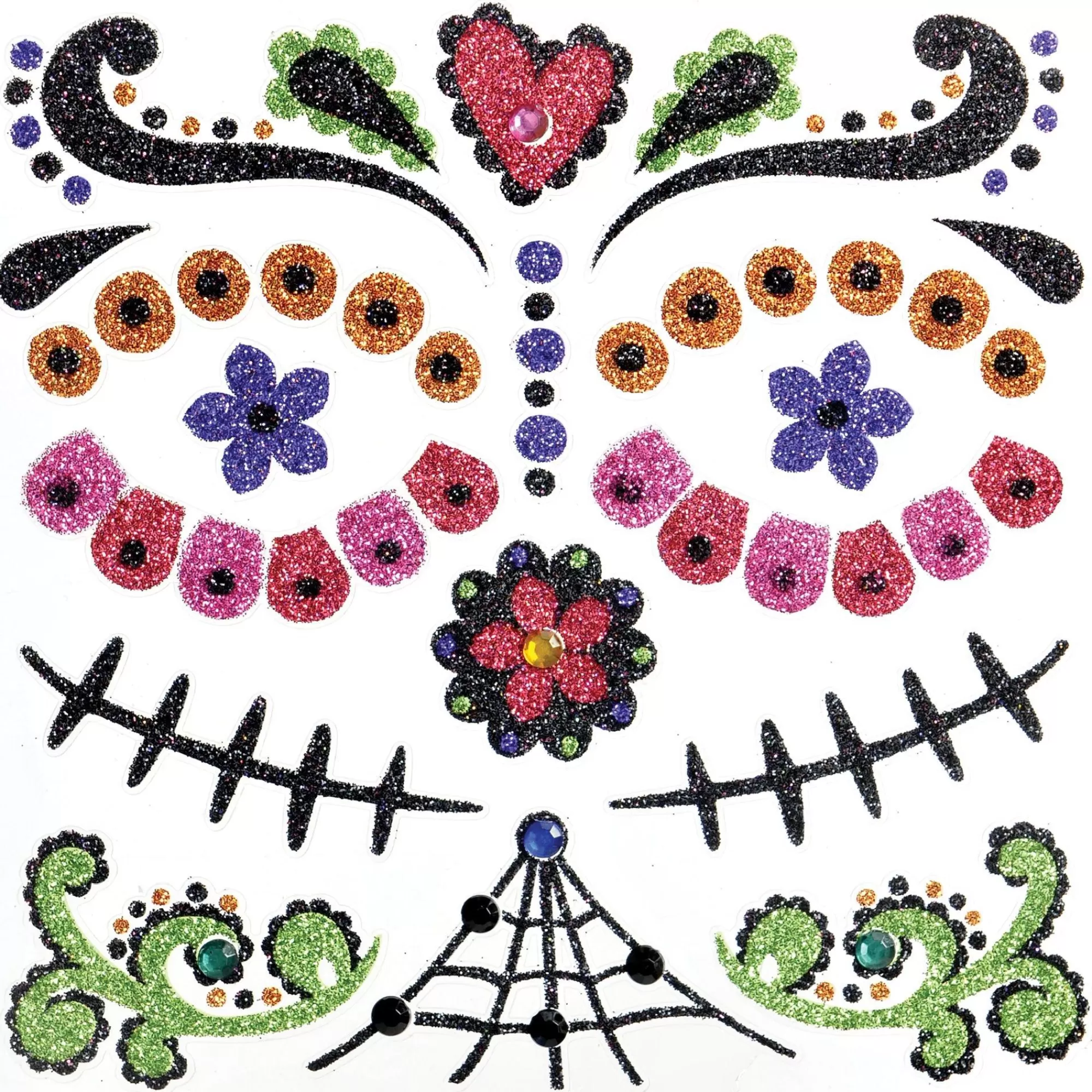 Party City Jewelry-Day Of The Dead Body Jewelry Pack