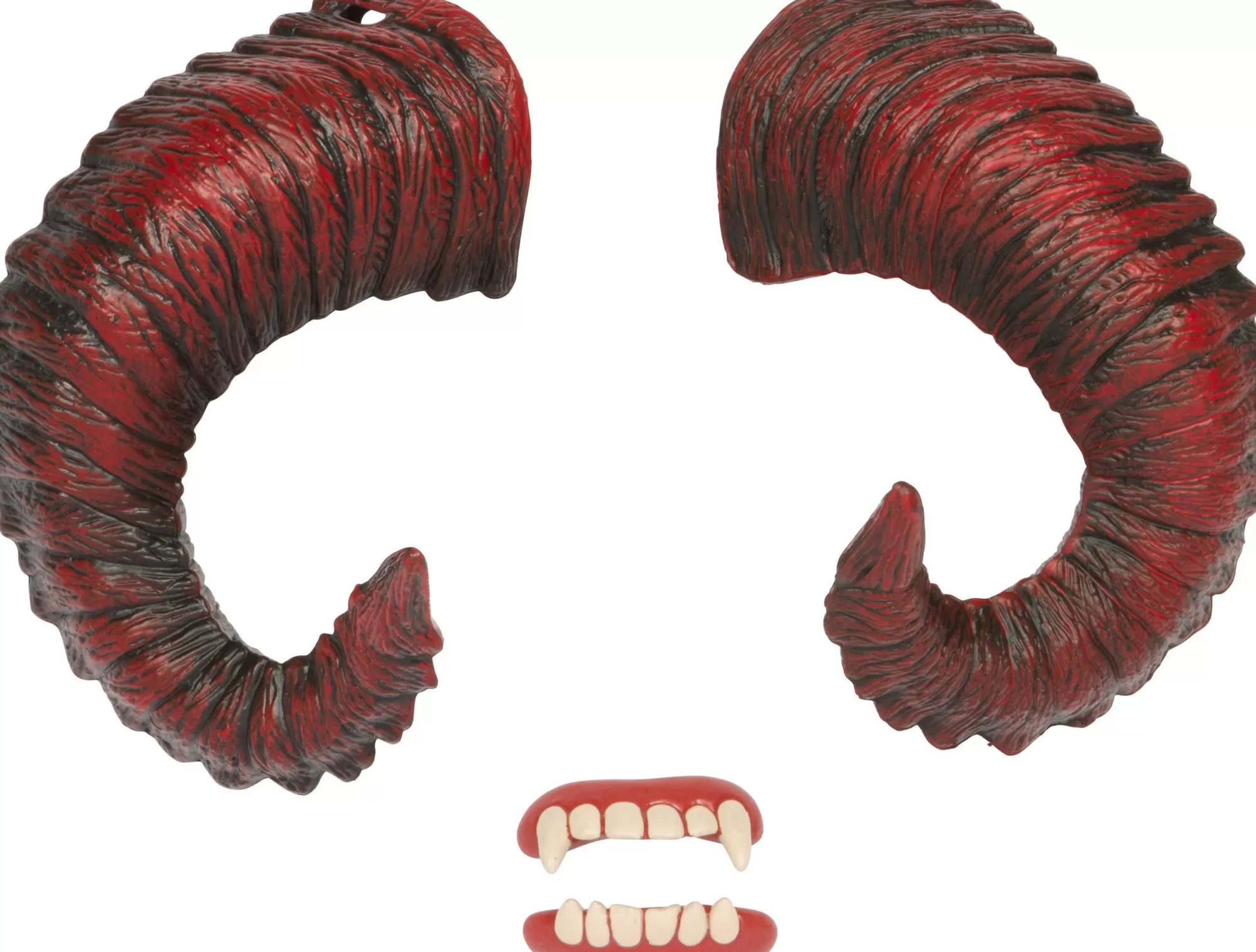 Party City Fangs, Teeth-Demon Horns With Teeth