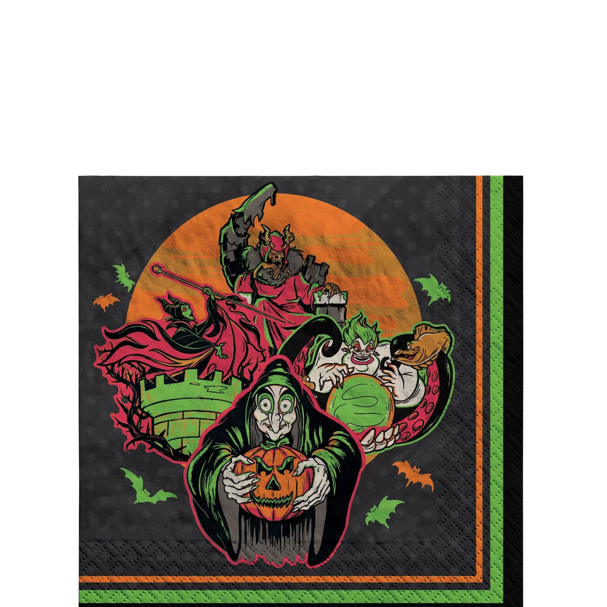 Party City Tableware & Serveware | Disney Villains Halloween Paper Beverage Napkins, 5In, 36Ct