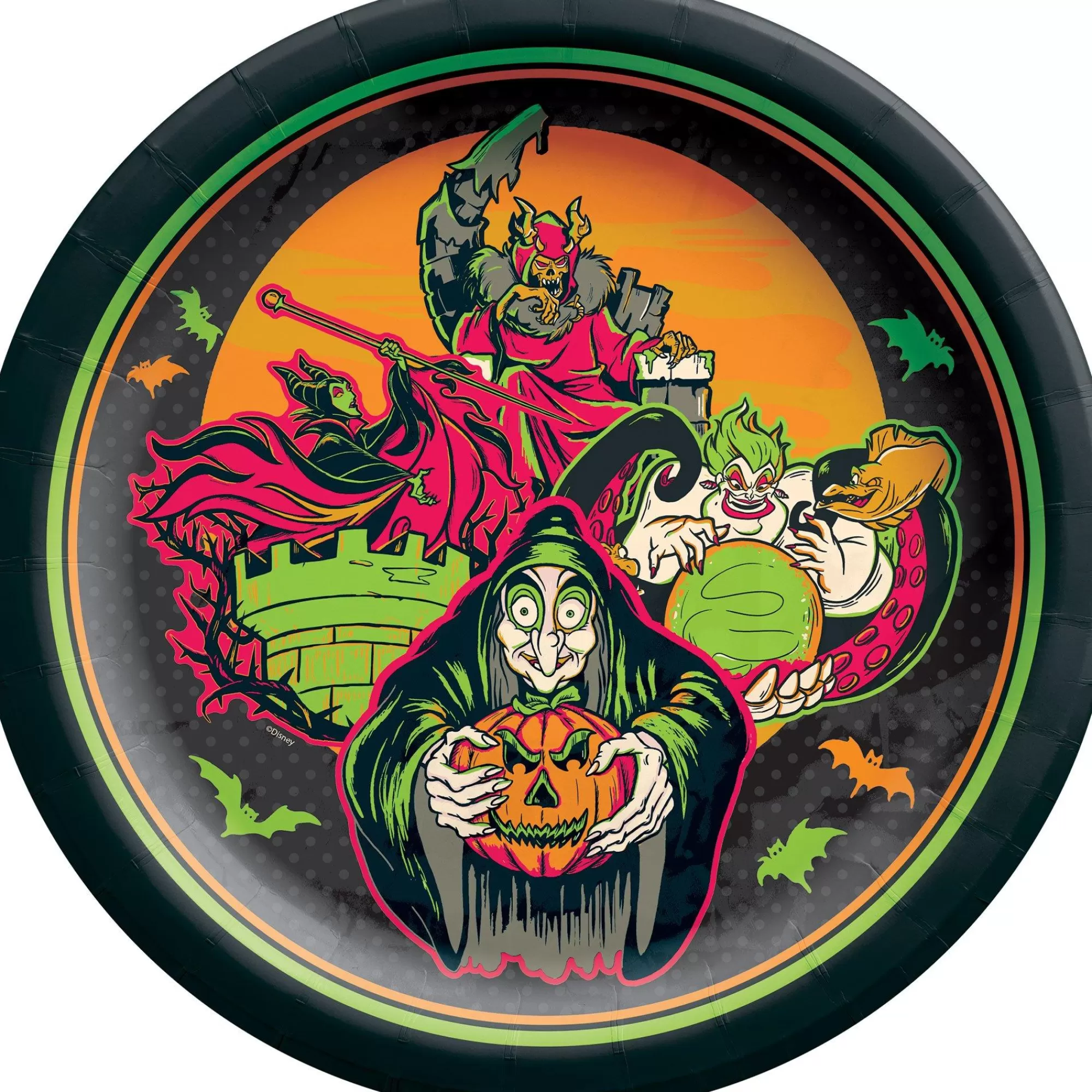 Party City Tableware & Serveware | Disney Villains Halloween Paper Dinner Plates, 10In, 18Ct