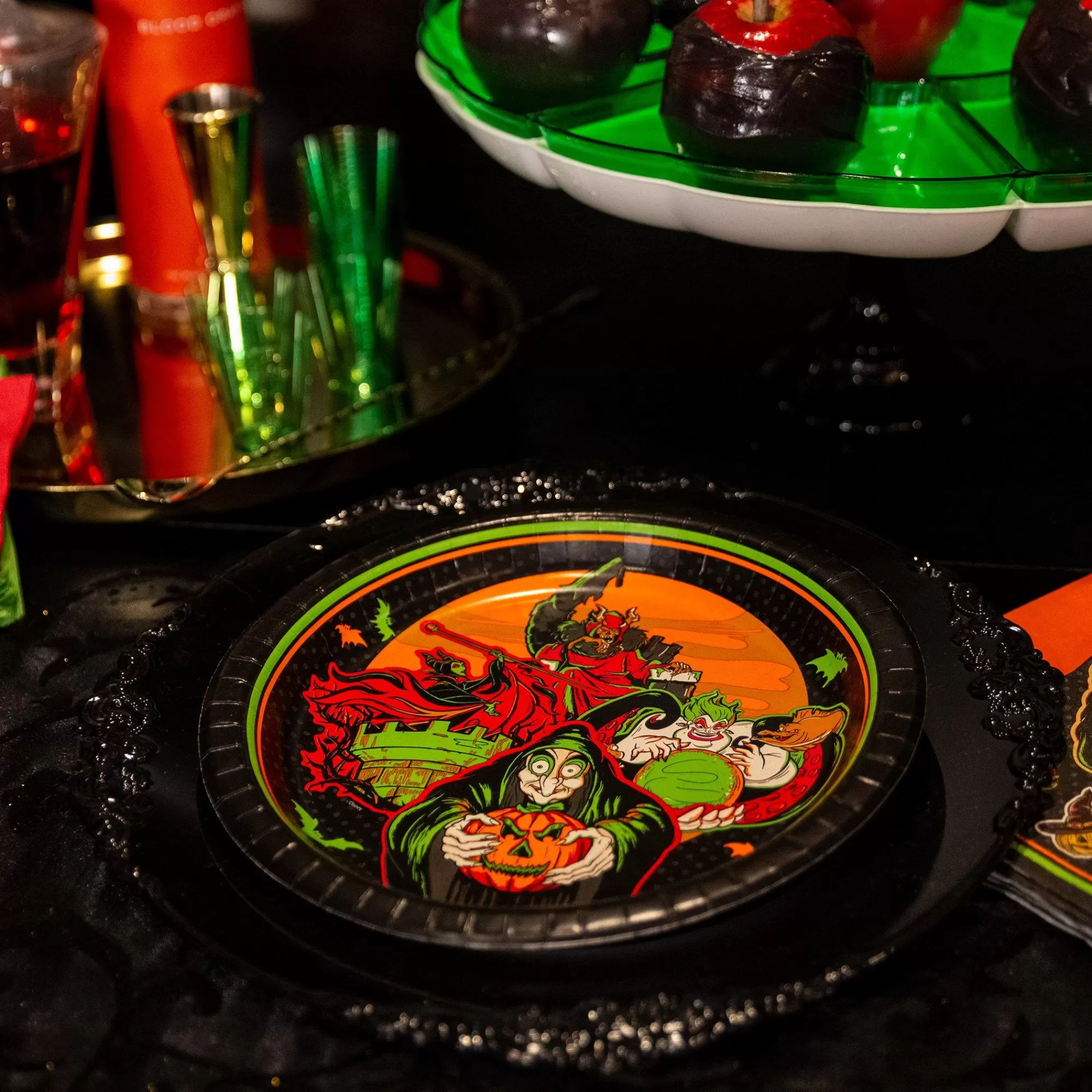 Party City Tableware & Serveware | Disney Villains Halloween Paper Dinner Plates, 10In, 18Ct