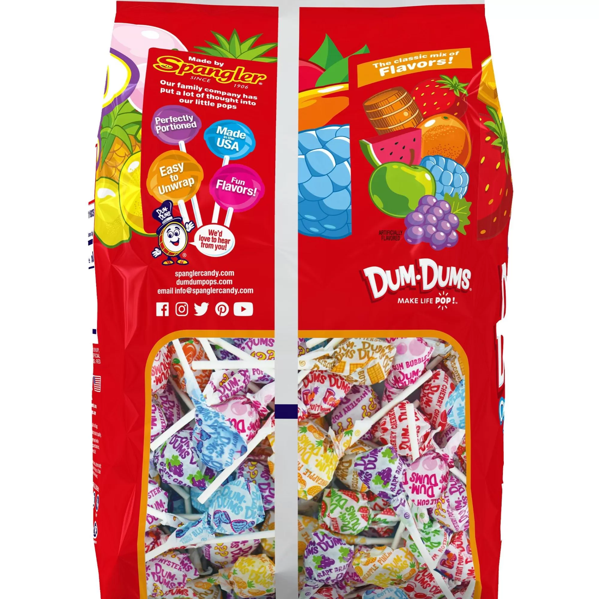 Dum Dums Lollipops-Dum Dum Original Mix Lollipops, 2.1Lbs, 200Ct