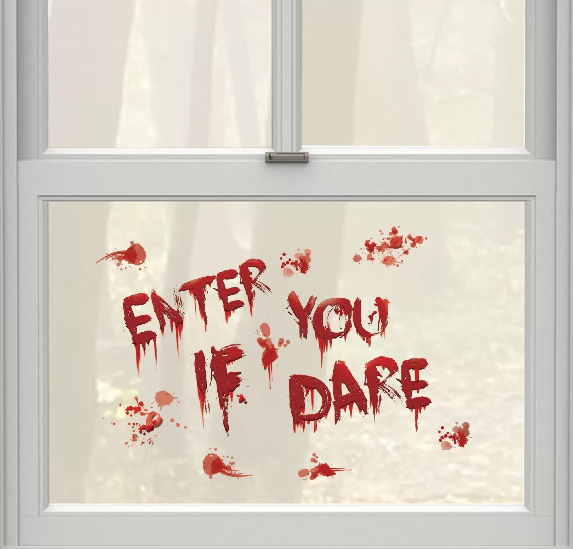 Party City Decorations | Enter If You Dare Bloody Cling Decals 13Ct