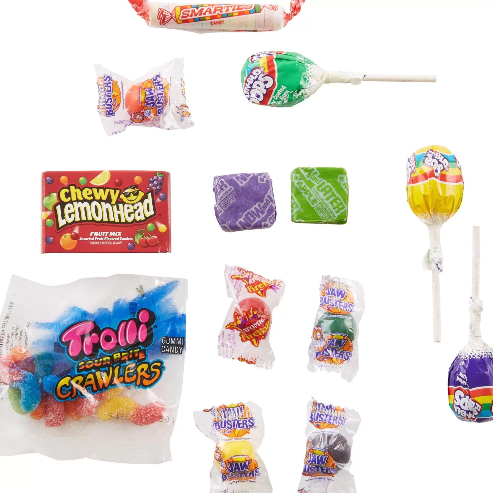 Smarties | Trolli | Rainblo | Lemonhead Bulk Candy-Farley's Kids Combo Candy 230Pc