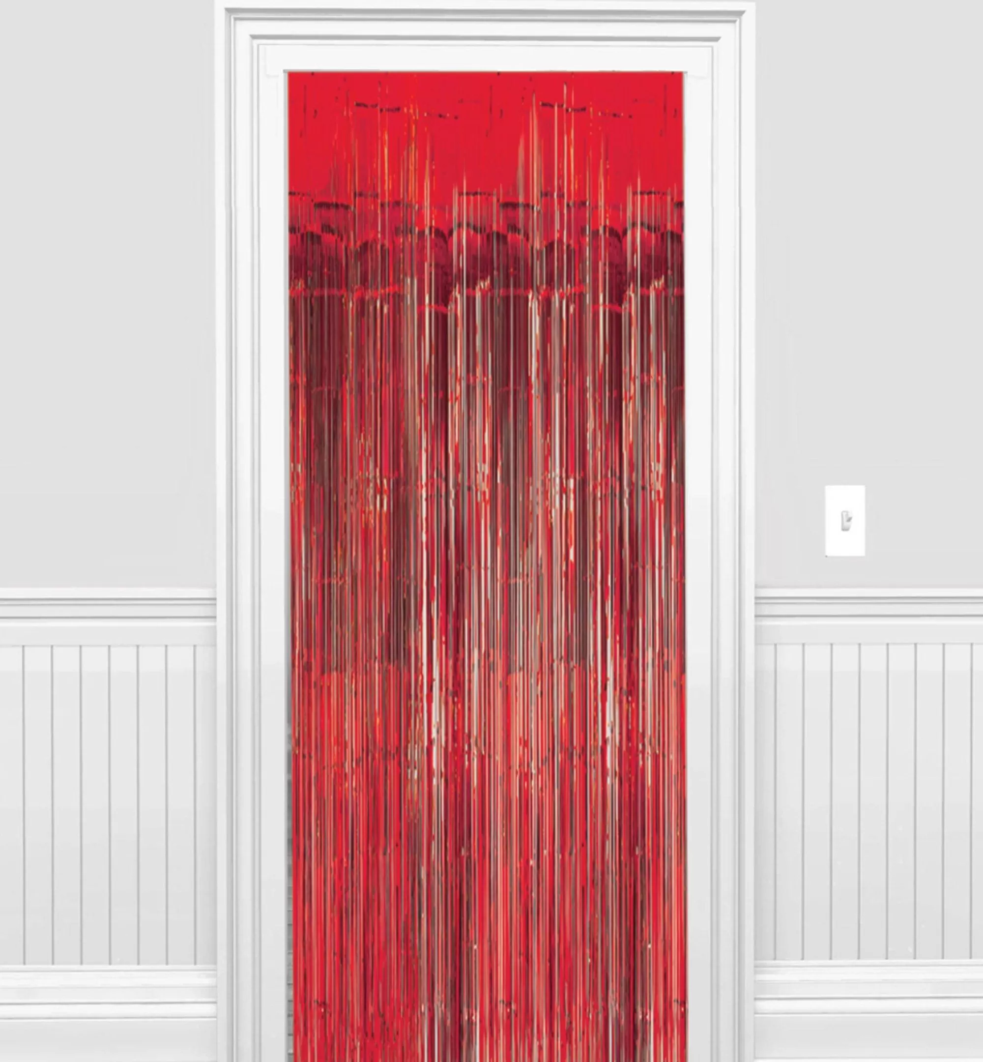 Party City Get Axed | Foil Fringe Doorway Curtain, 3Ft X 8Ft