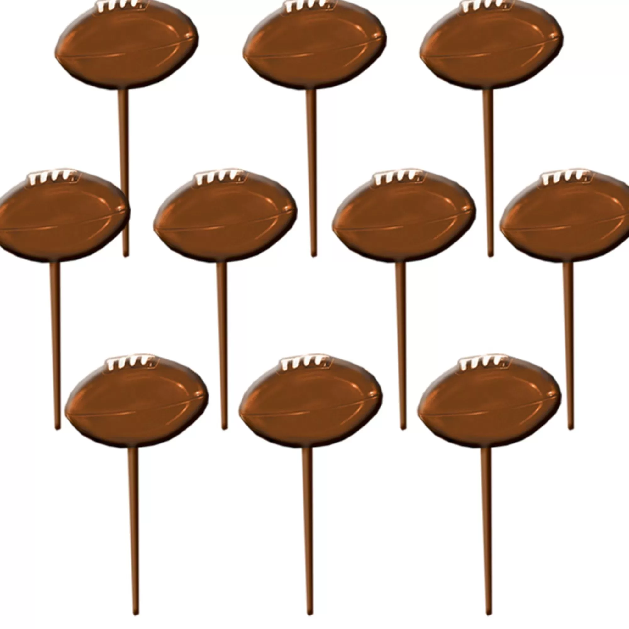 Party City Cupcake Decorations & Picks-Football Party Picks 36Ct