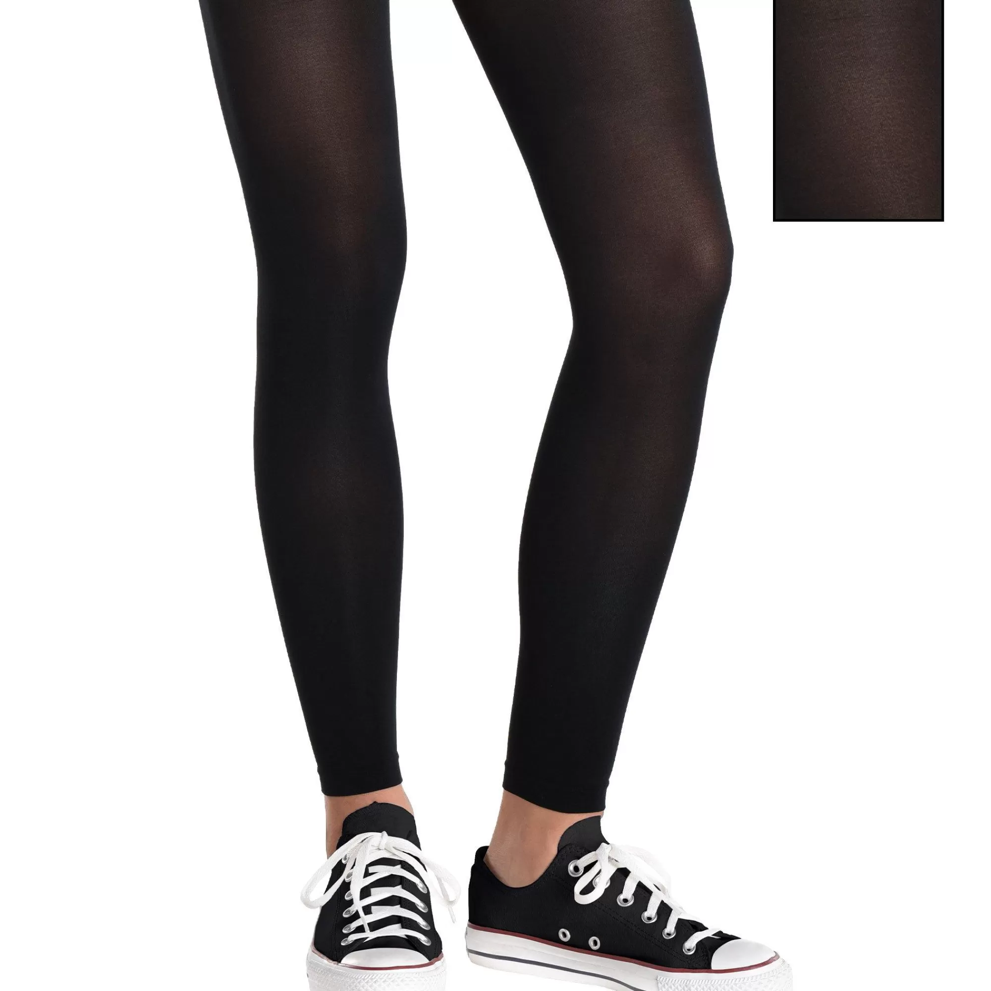 Party City Tights-Footless Tights Black