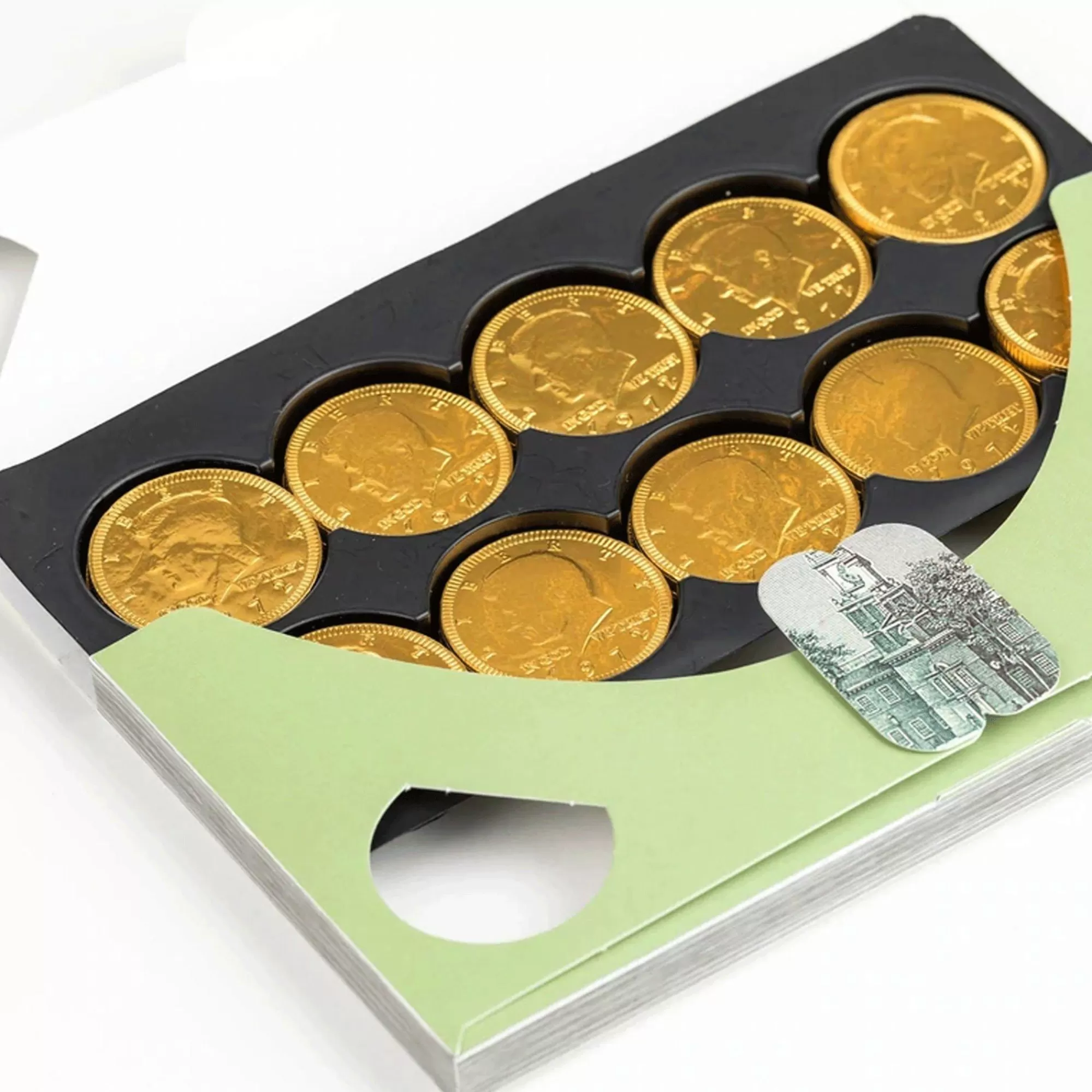 Party City Chocolate Candy-Fort Knox Bank Note With Milk Chocolate Coins, 3.53Oz