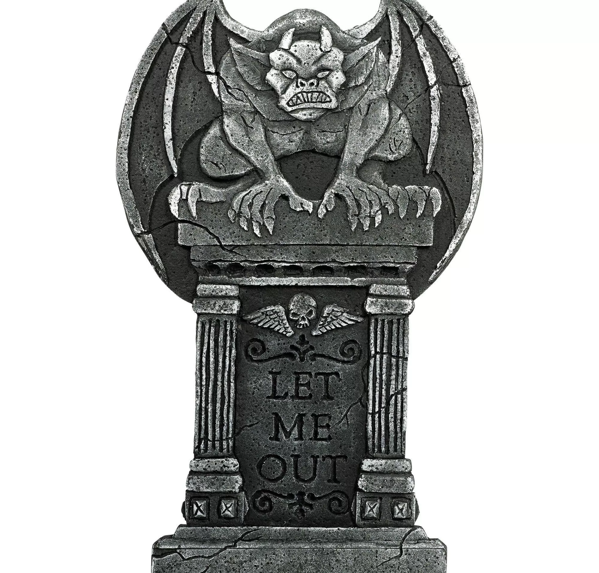 Party City Tombstones & Fencing | Gargoyle Let Me Out Tombstone