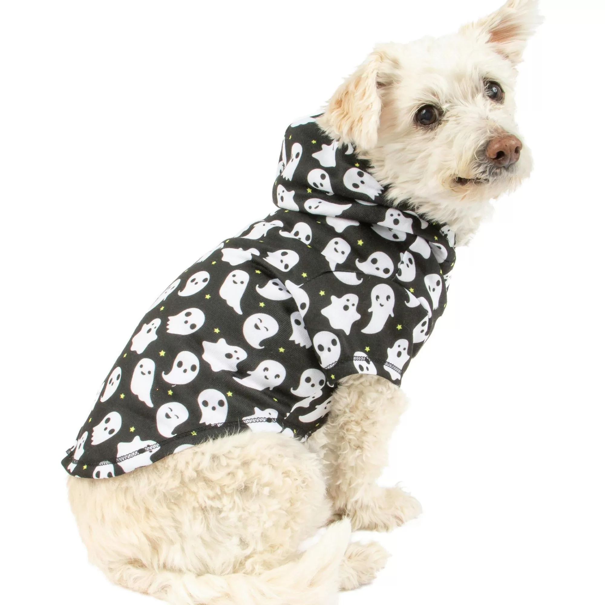 Party City Dog & Pet Costumes-Ghost Print Dog Hoodie