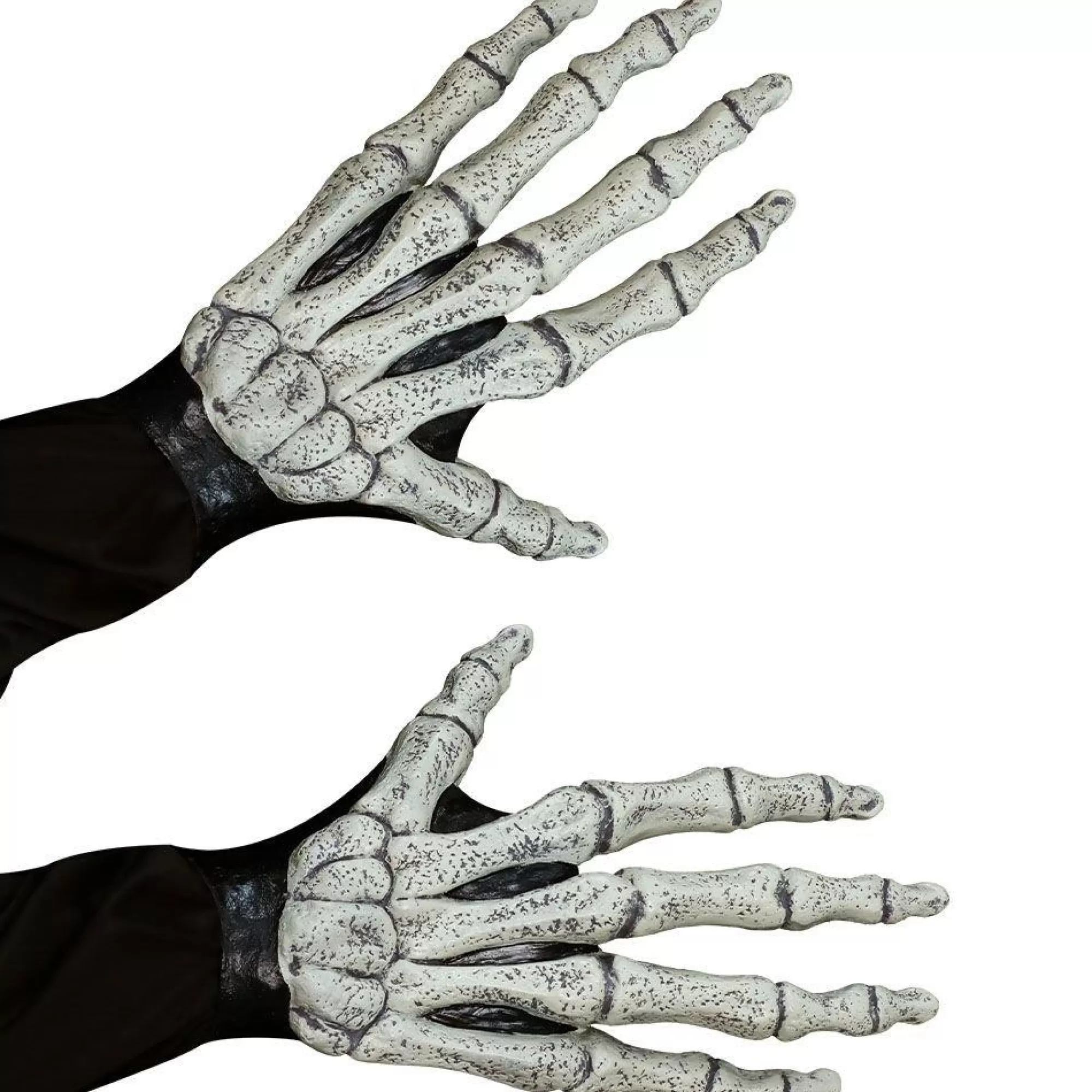 Party City Gloves-Ghostly Skeleton Bone Hand Gloves