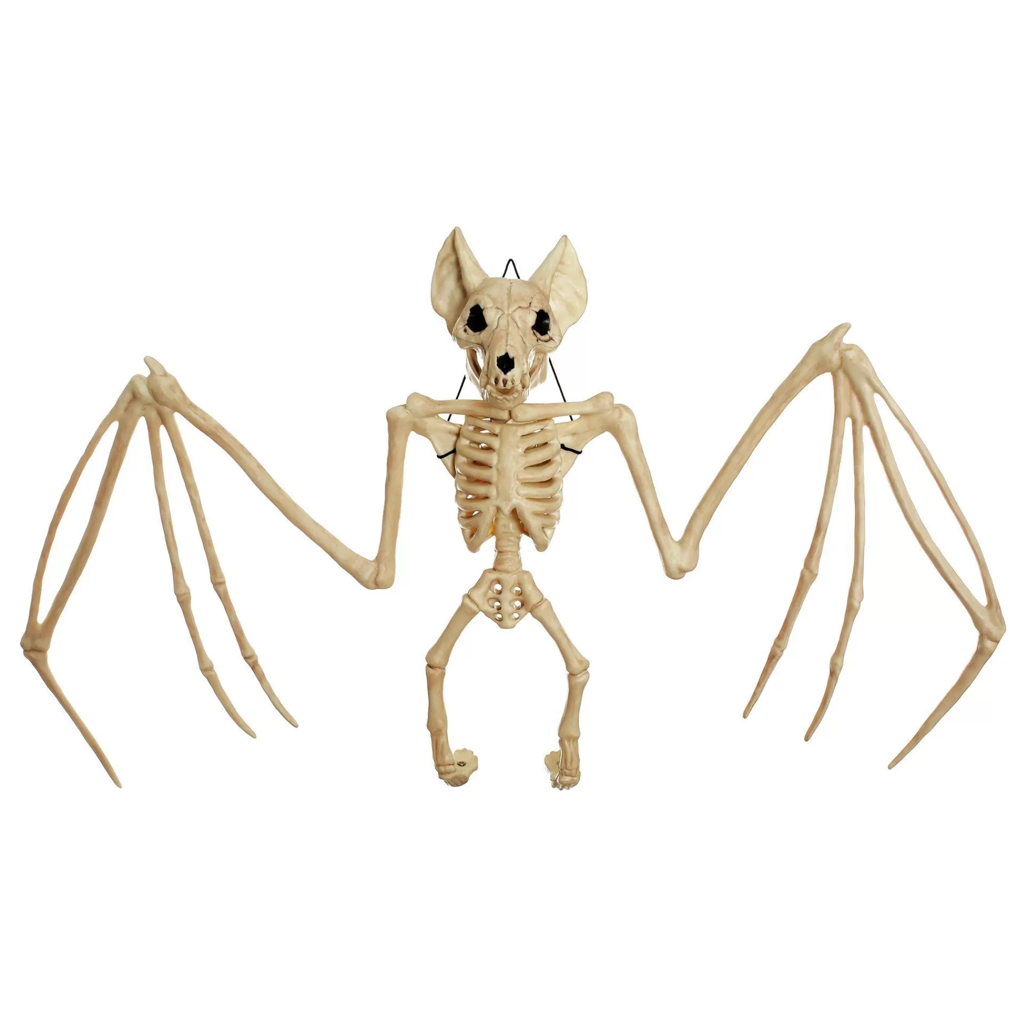 Party City Creatures | Giant Bat Skeleton Plastic Hanging Decoration, 22.5In X 14.5In